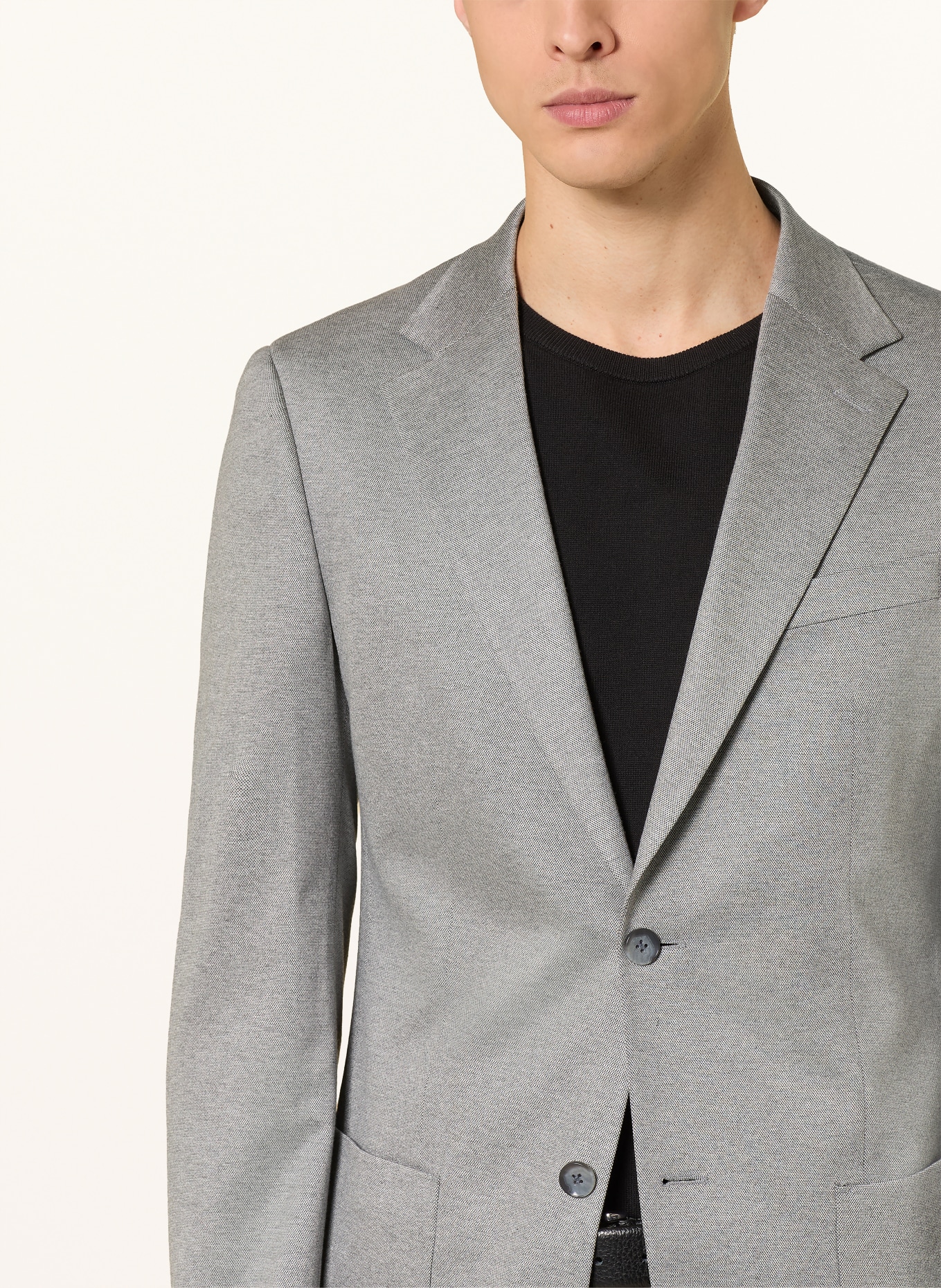 STRELLSON ARNDT slim fit suit jacket made from jersey: 038 Medium Grey 038