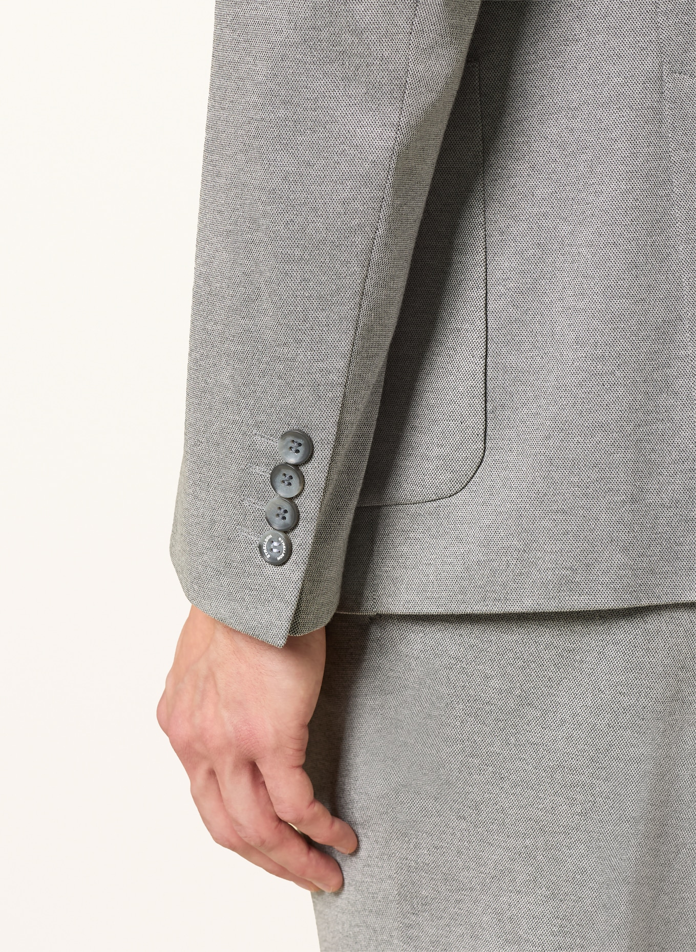 STRELLSON ARNDT slim fit suit jacket made from jersey: 038 Medium Grey 038