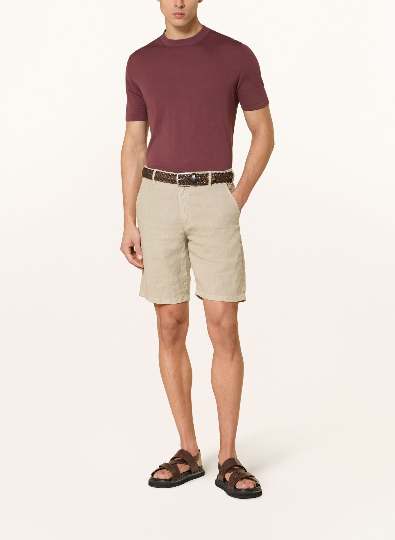 DIGEL Pull en maille FERANO: ROUGE FONCÉ