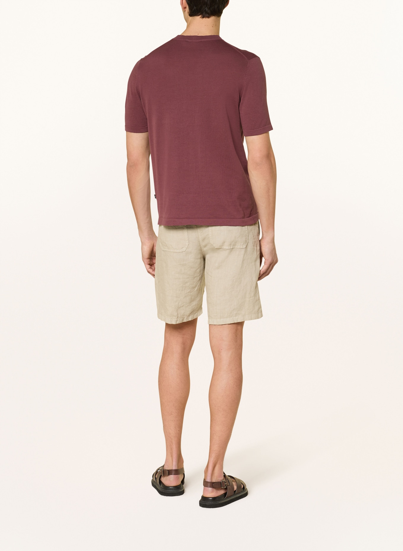 DIGEL Pull en maille FERANO: ROUGE FONCÉ