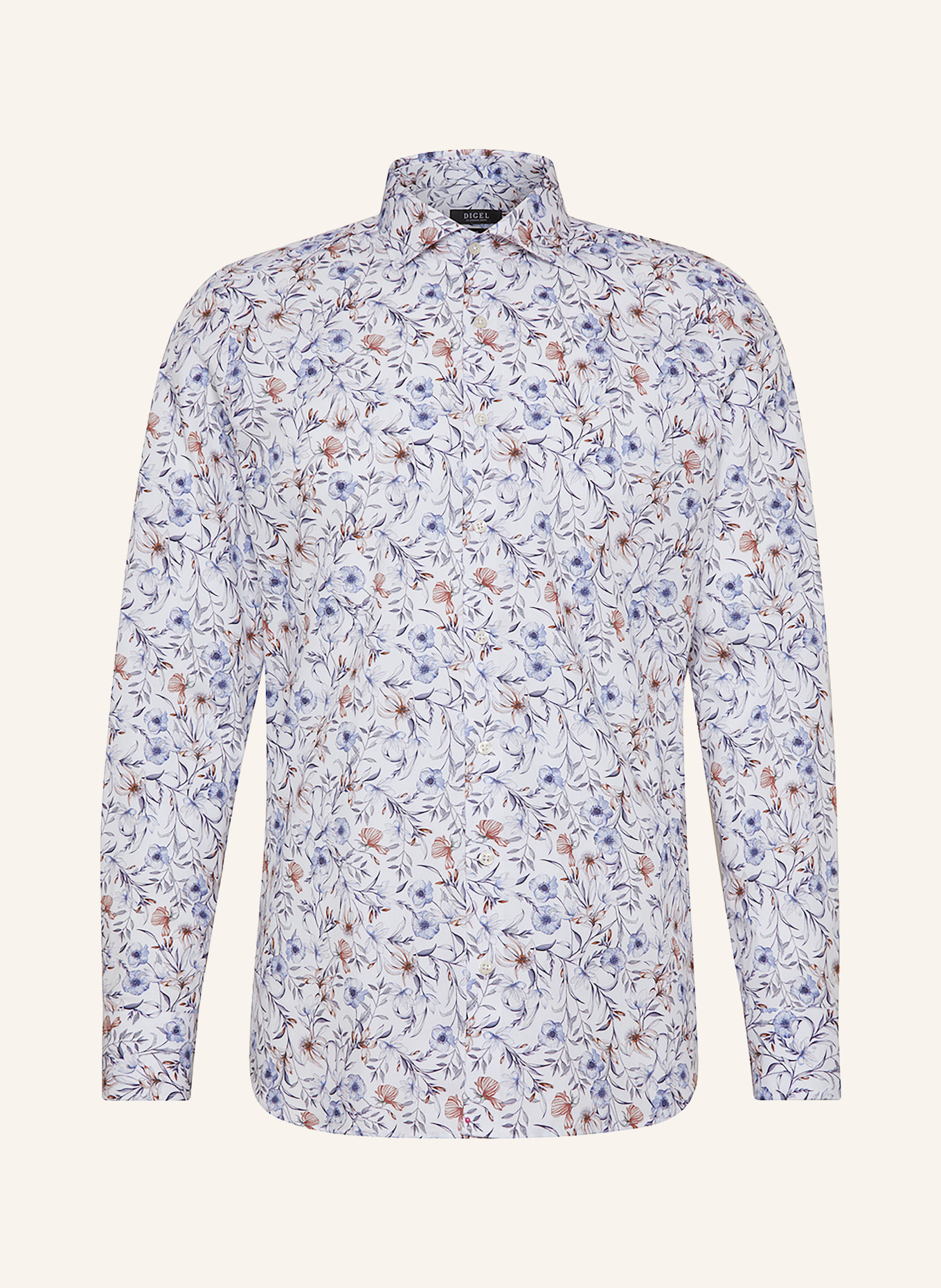 DIGEL Chemise KEITH Slim Fit: BLANC / BLEU