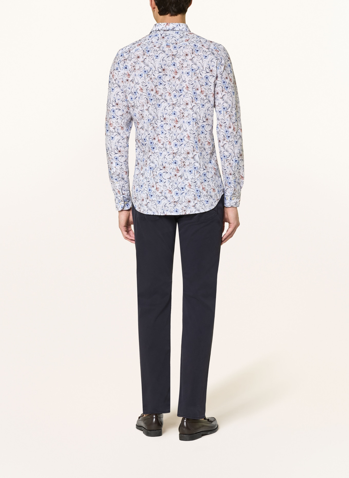 DIGEL Chemise KEITH Slim Fit: BLANC / BLEU