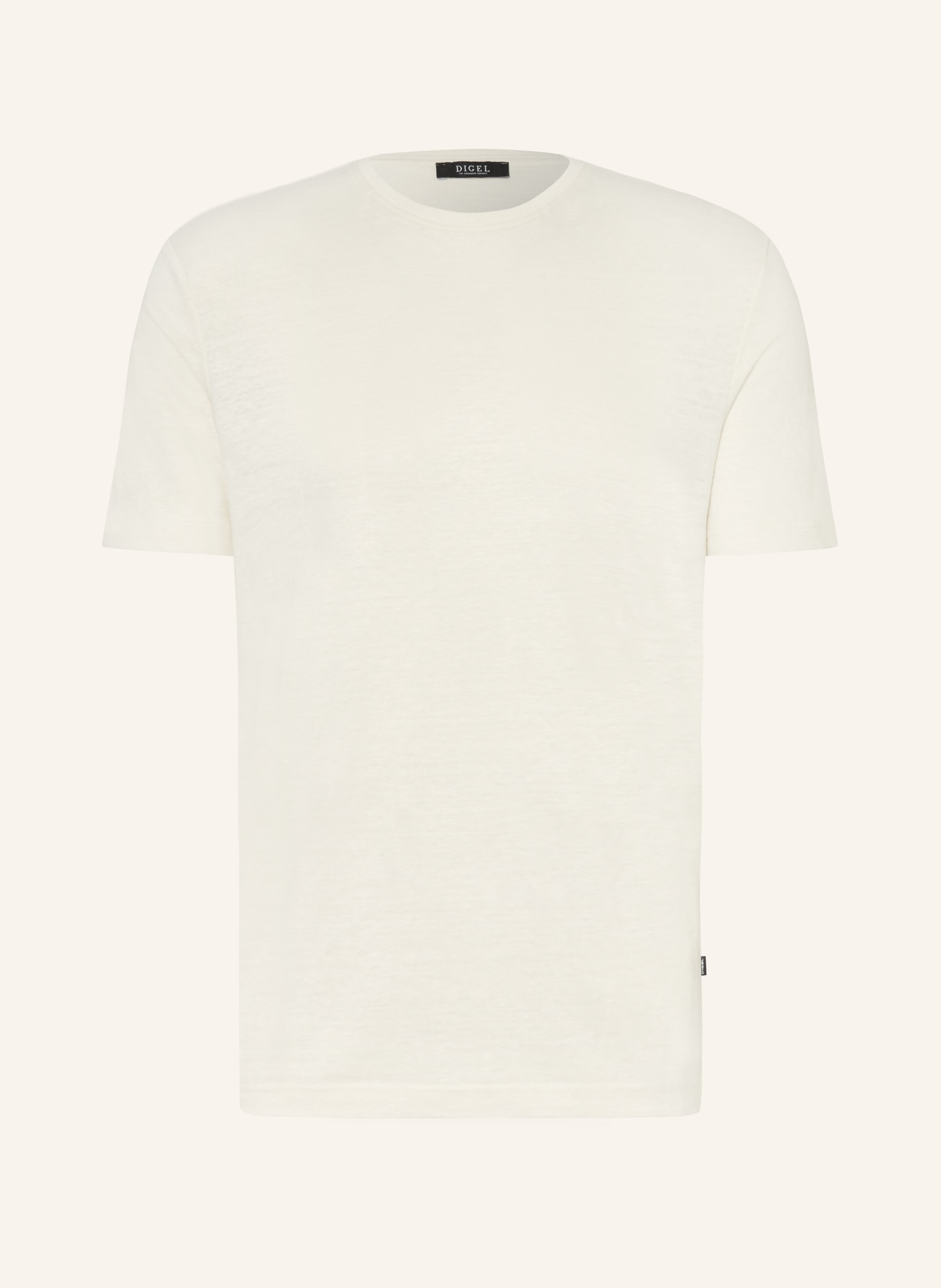 DIGEL Koszulka DARK z lnu: KREMOWY