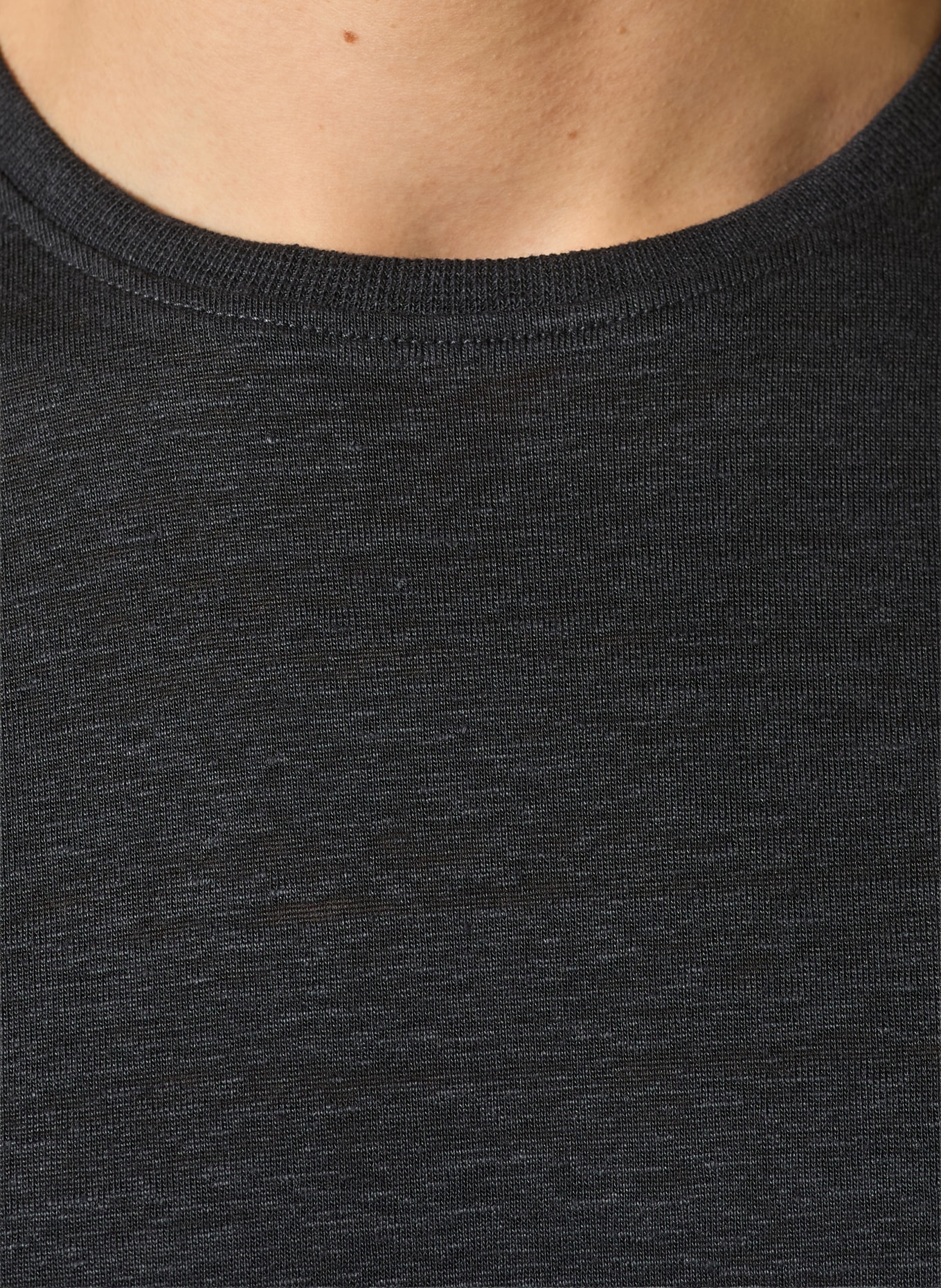 DIGEL T-shirt DARK van linnen: DONKERGRIJS