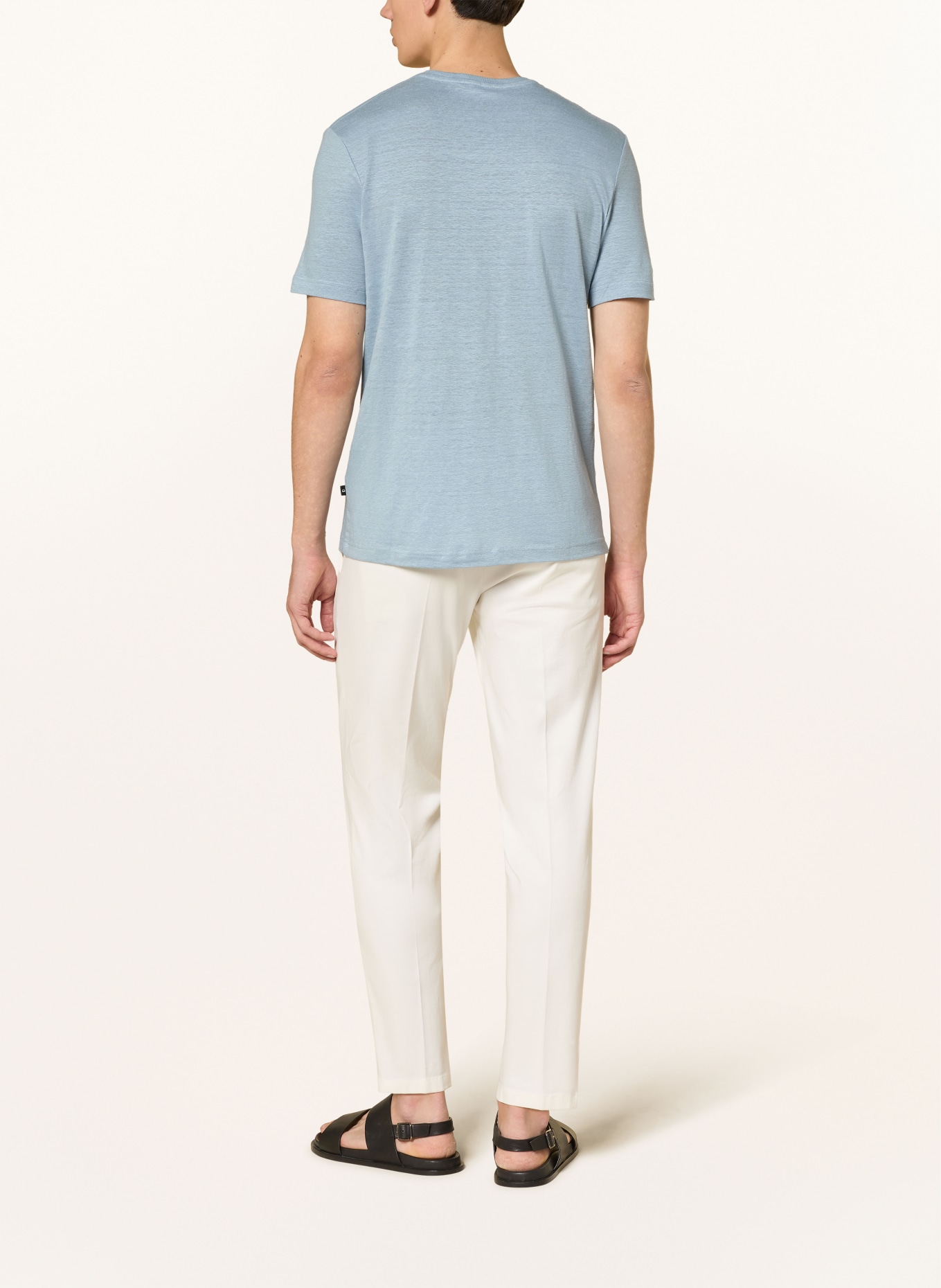 DIGEL T-shirt DARK van linnen: LICHTBLAUW