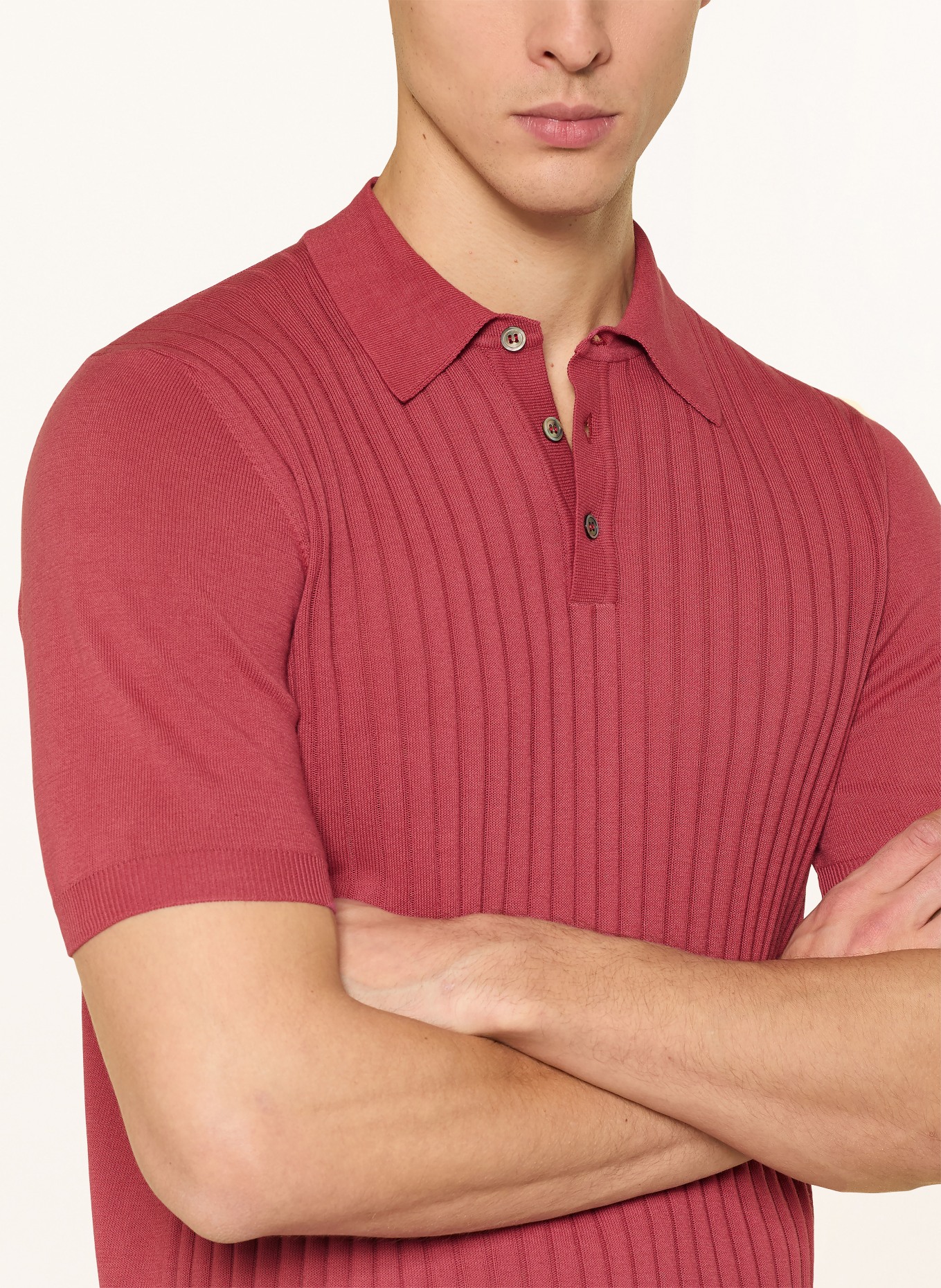 DIGEL Polo en maille DAMY: ROUGE