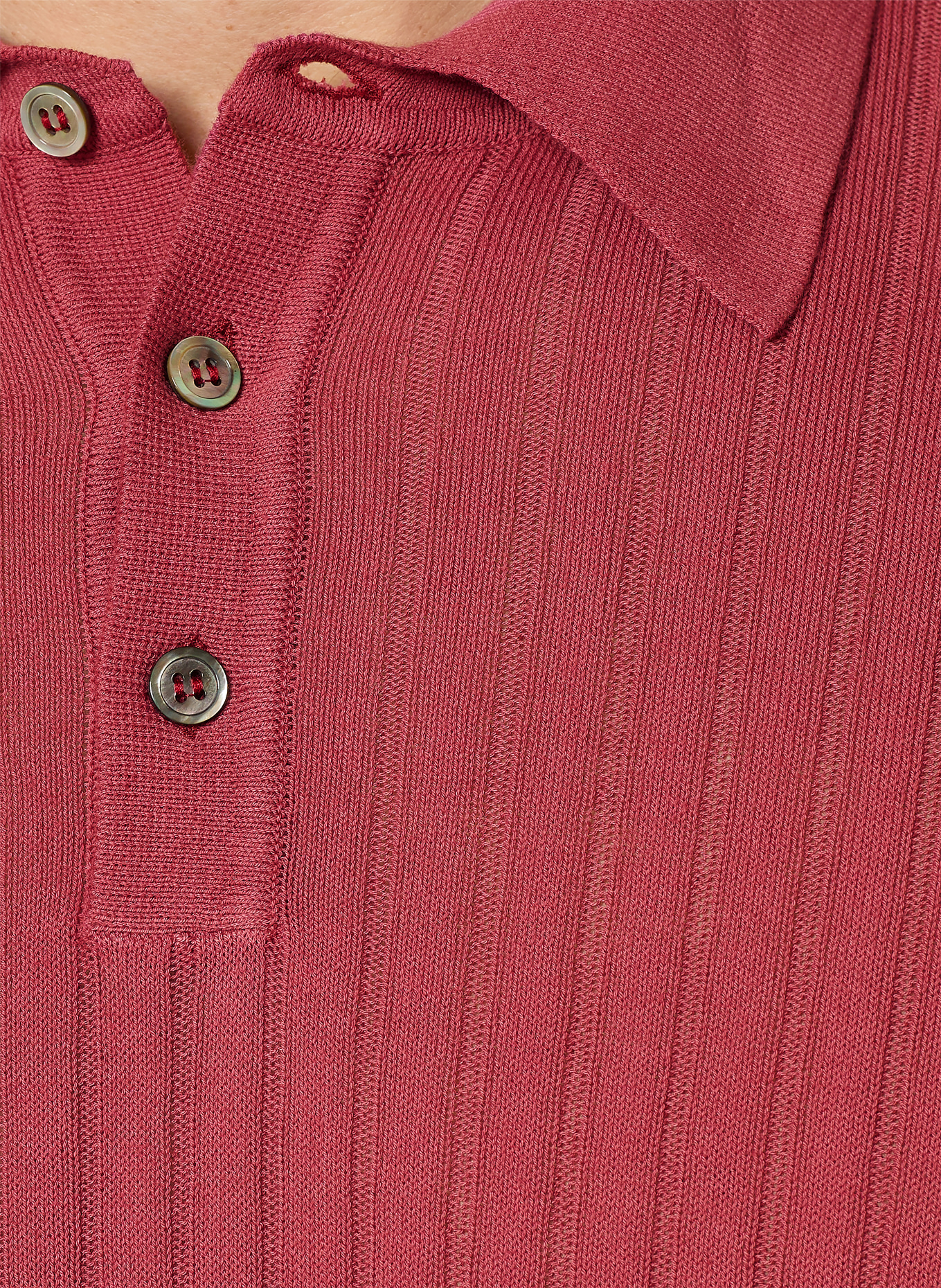 DIGEL Polo en maille DAMY: ROUGE