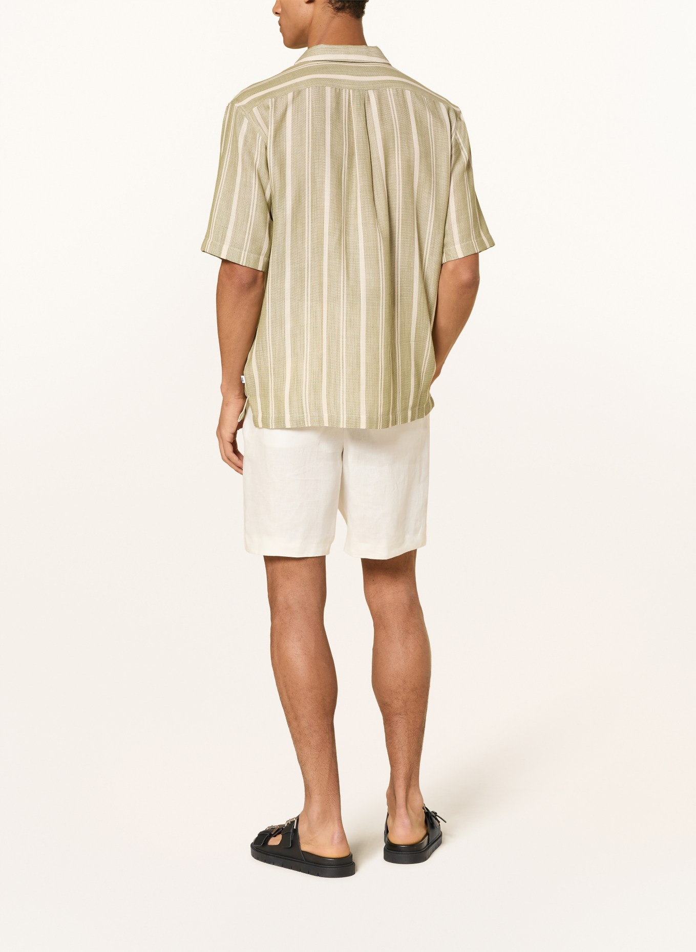 DIGEL move Resorthemd ALFIE Comfort Fit: HELLGRÜN / CREME