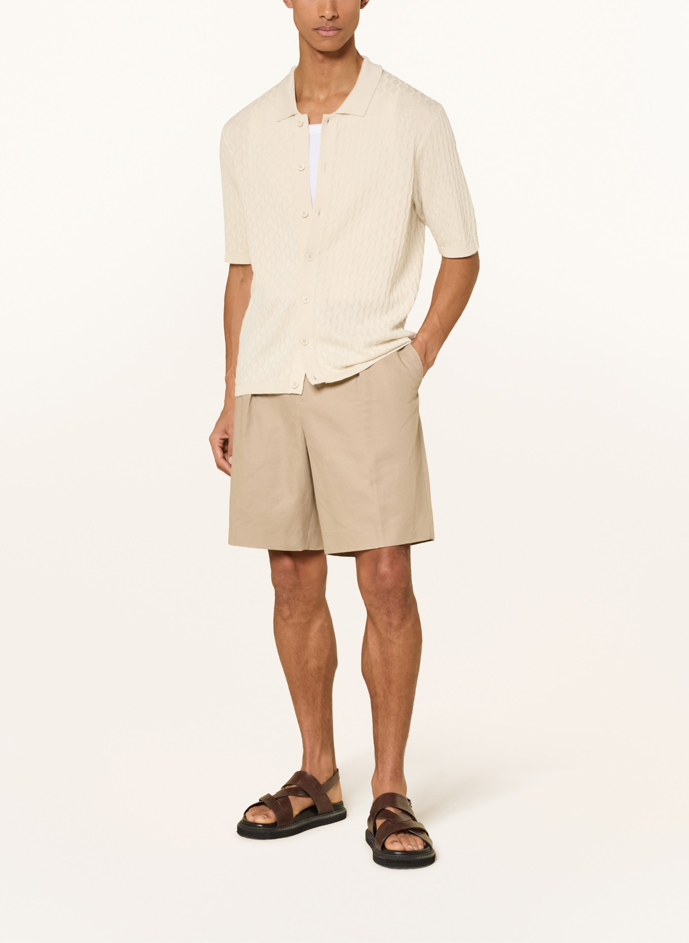 DIGEL move Bluzka z dzianiny AIMO Comfort Fit: BEŻOWY