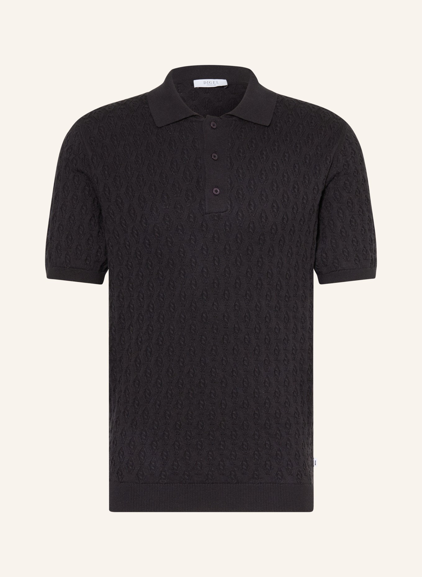 DIGEL move Dzianinowa koszulka polo ATILA: GRANATOWY