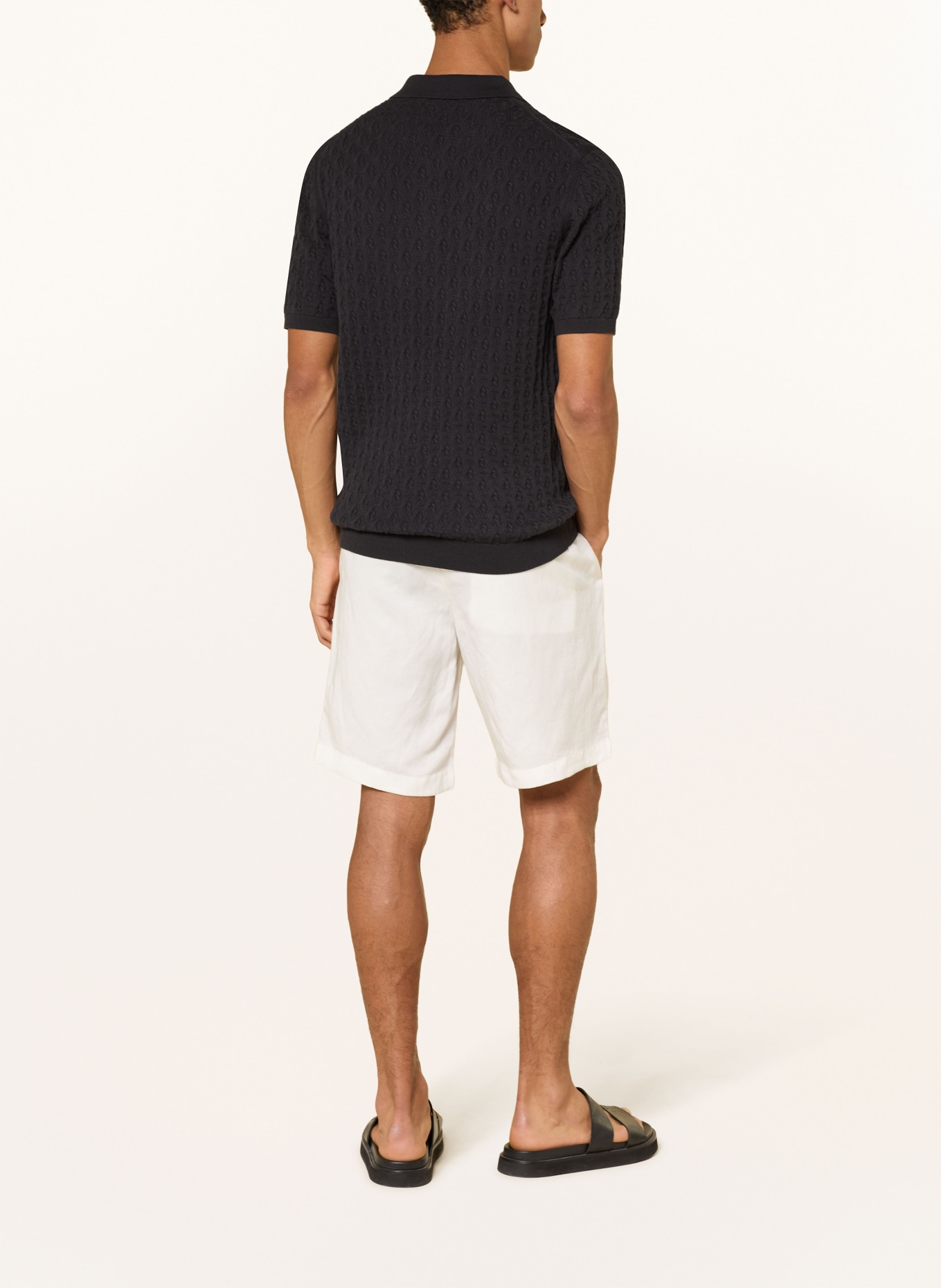 DIGEL move Dzianinowa koszulka polo ATILA: GRANATOWY