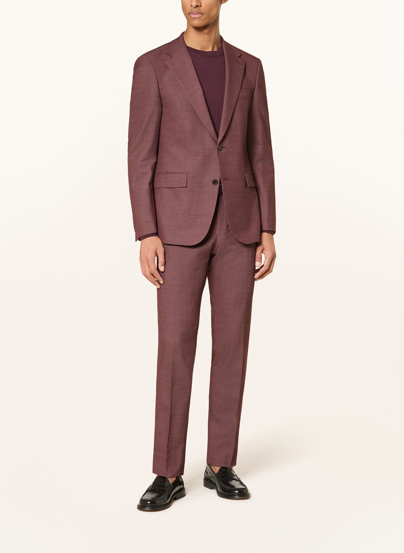 STRELLSON KYND Slim Fit Suit Pants: 601 Dark Red 601