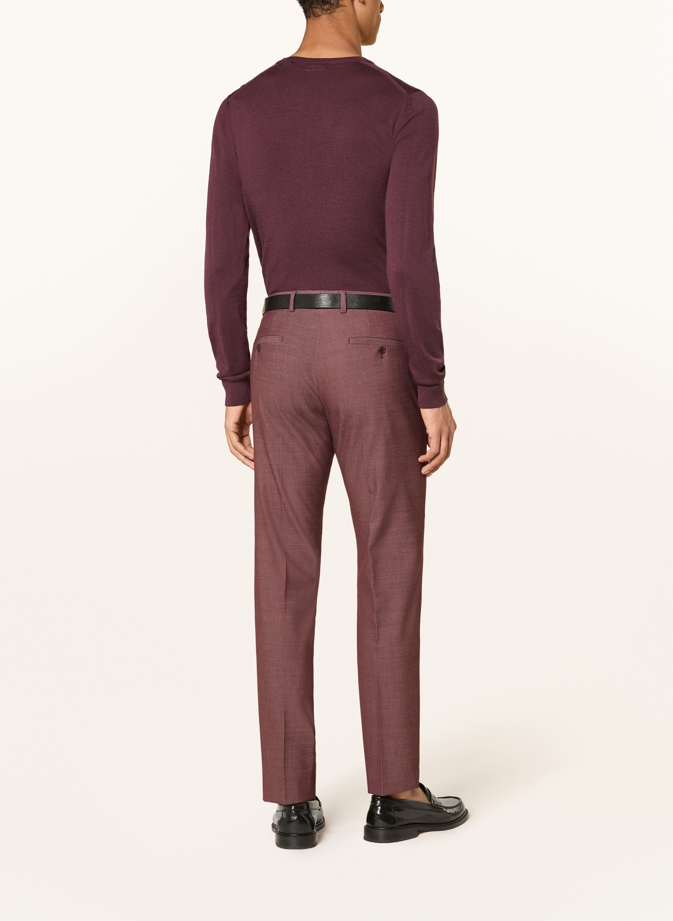 STRELLSON KYND Slim Fit Suit Pants: 601 Dark Red 601