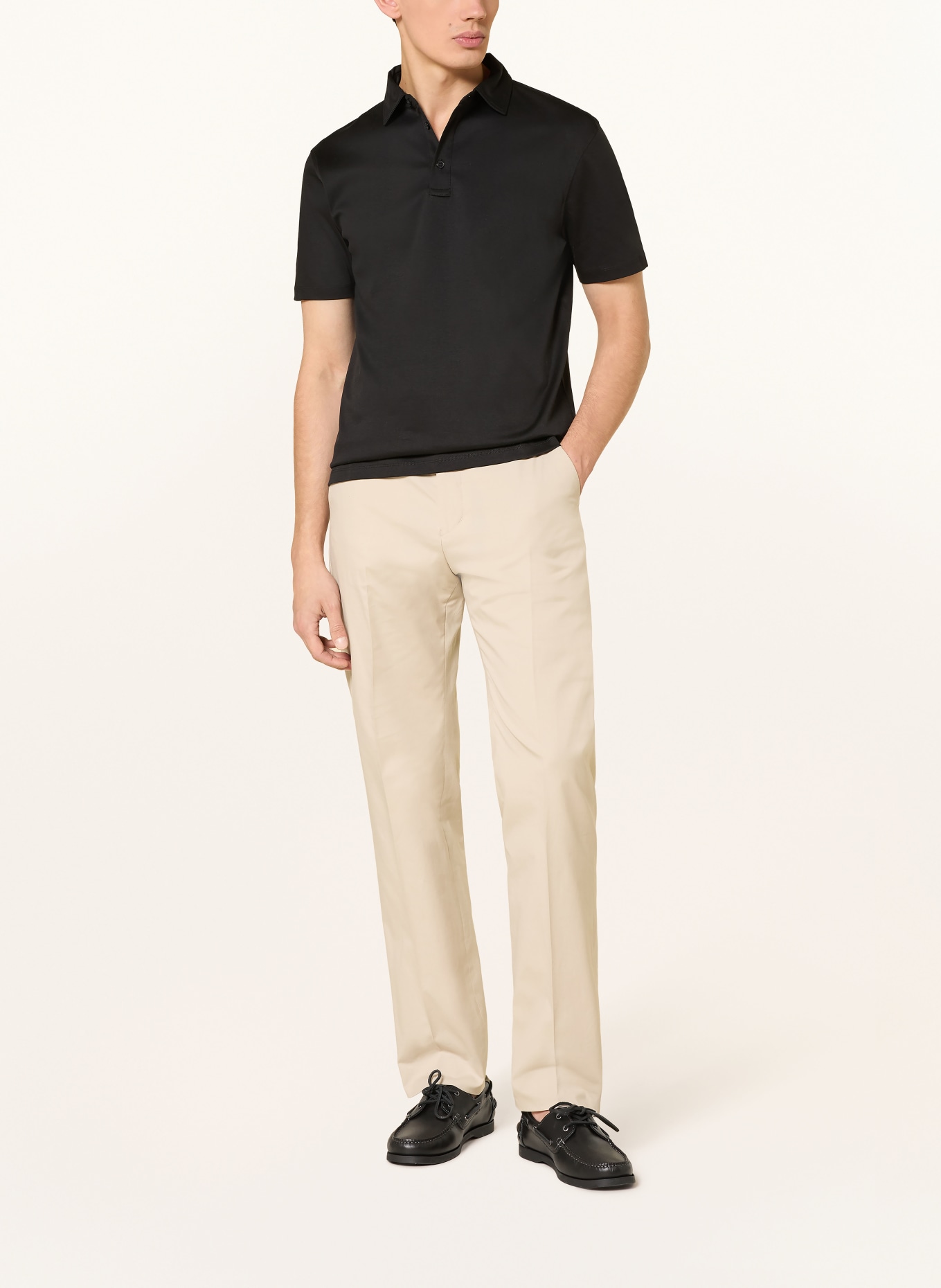 STRELLSON Jersey poloshirt PEPE: ZWART
