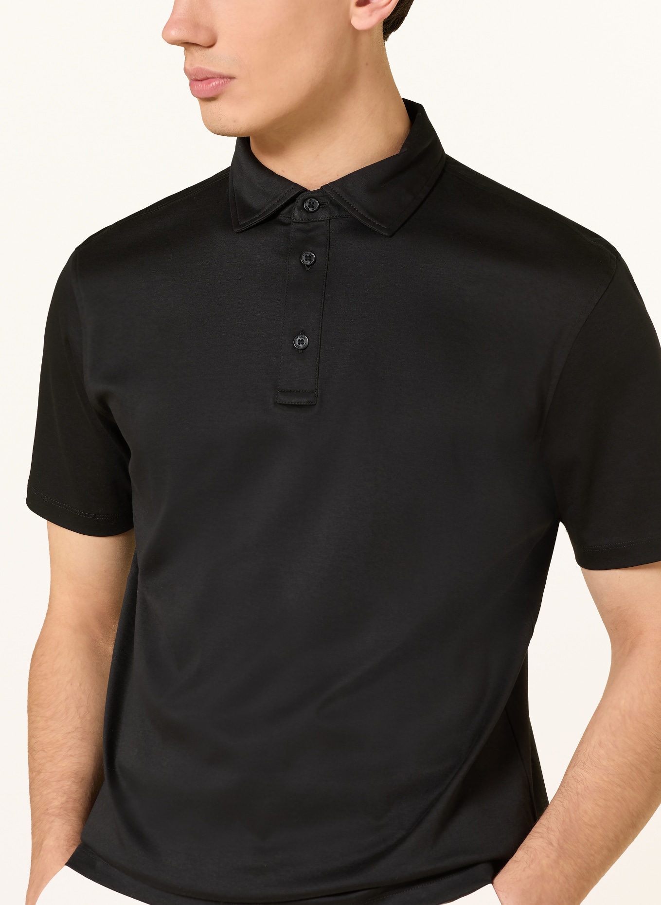 STRELLSON Jersey poloshirt PEPE: ZWART