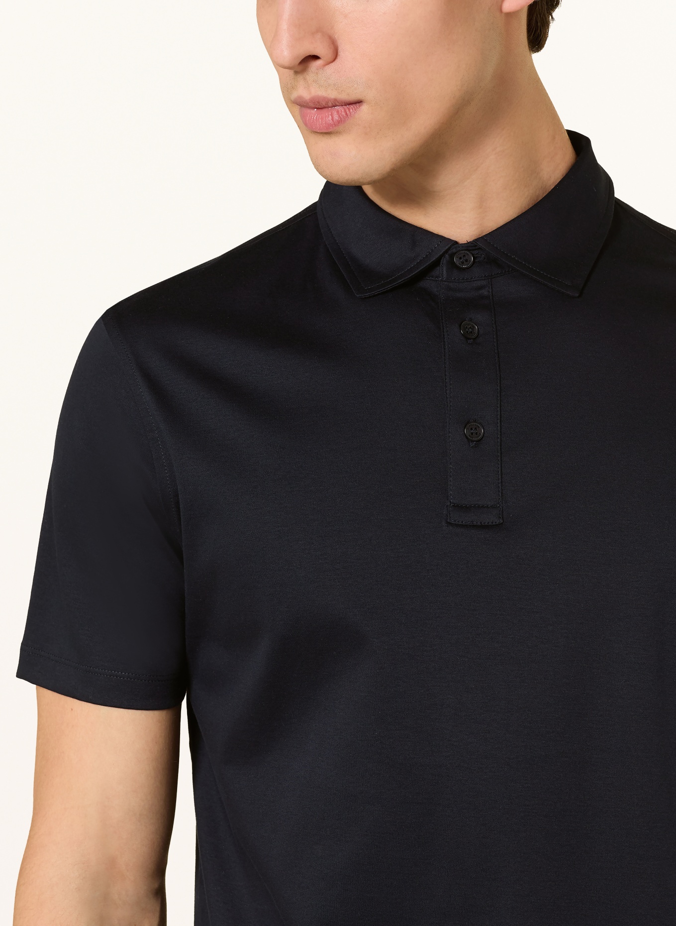 STRELLSON Jersey-Poloshirt PEPE: DUNKELBLAU