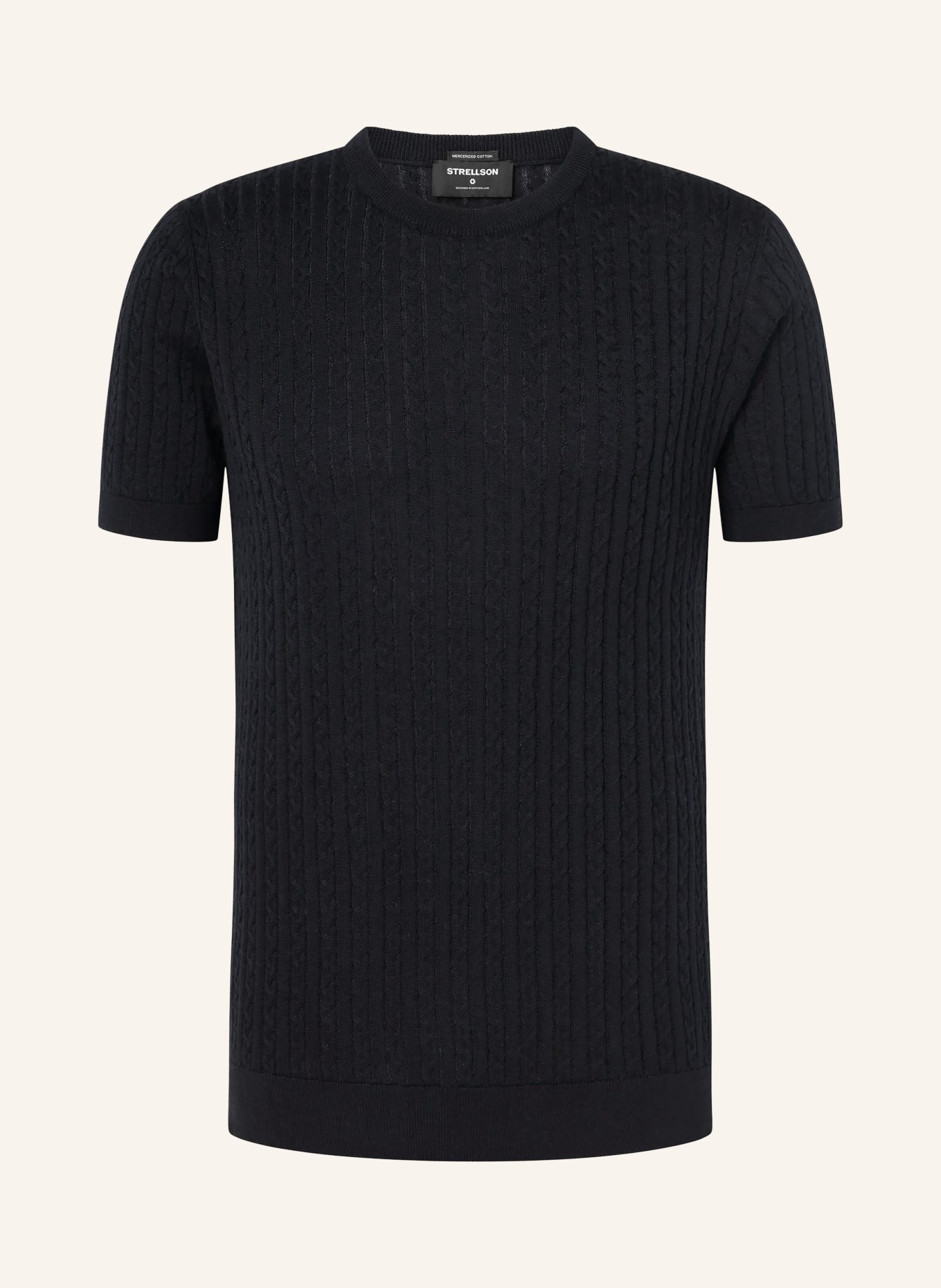 STRELLSON Strickshirt ADRIAN: DUNKELBLAU