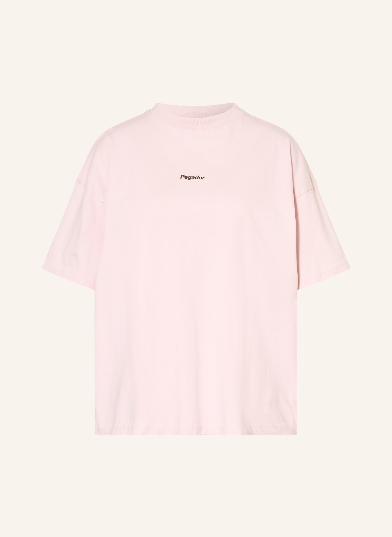 PEGADOR Chemise oversize MIRAVET: ROSE CLAIR / MARRON