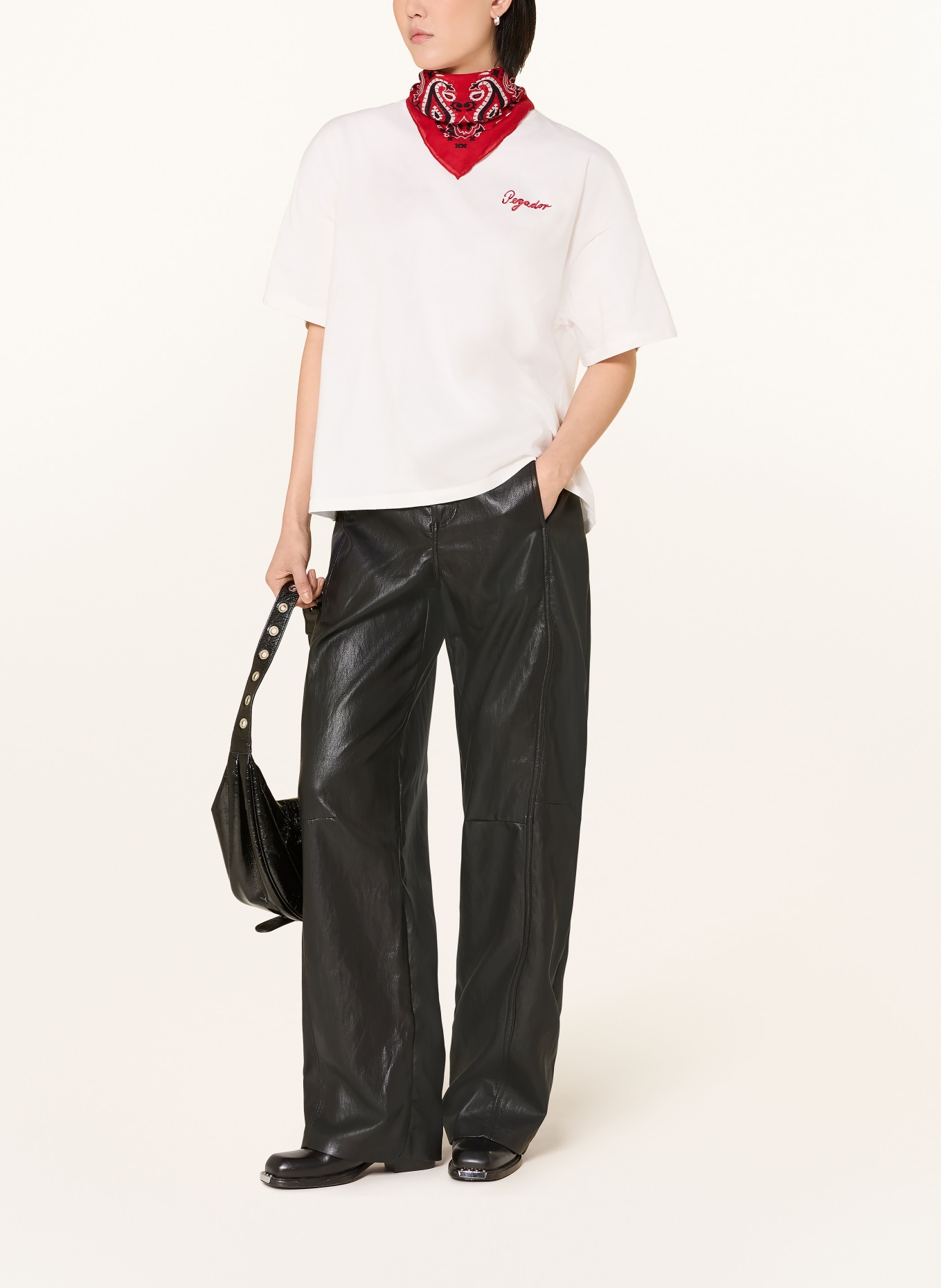 PEGADOR Oversized-Shirt PIANA: WEISS