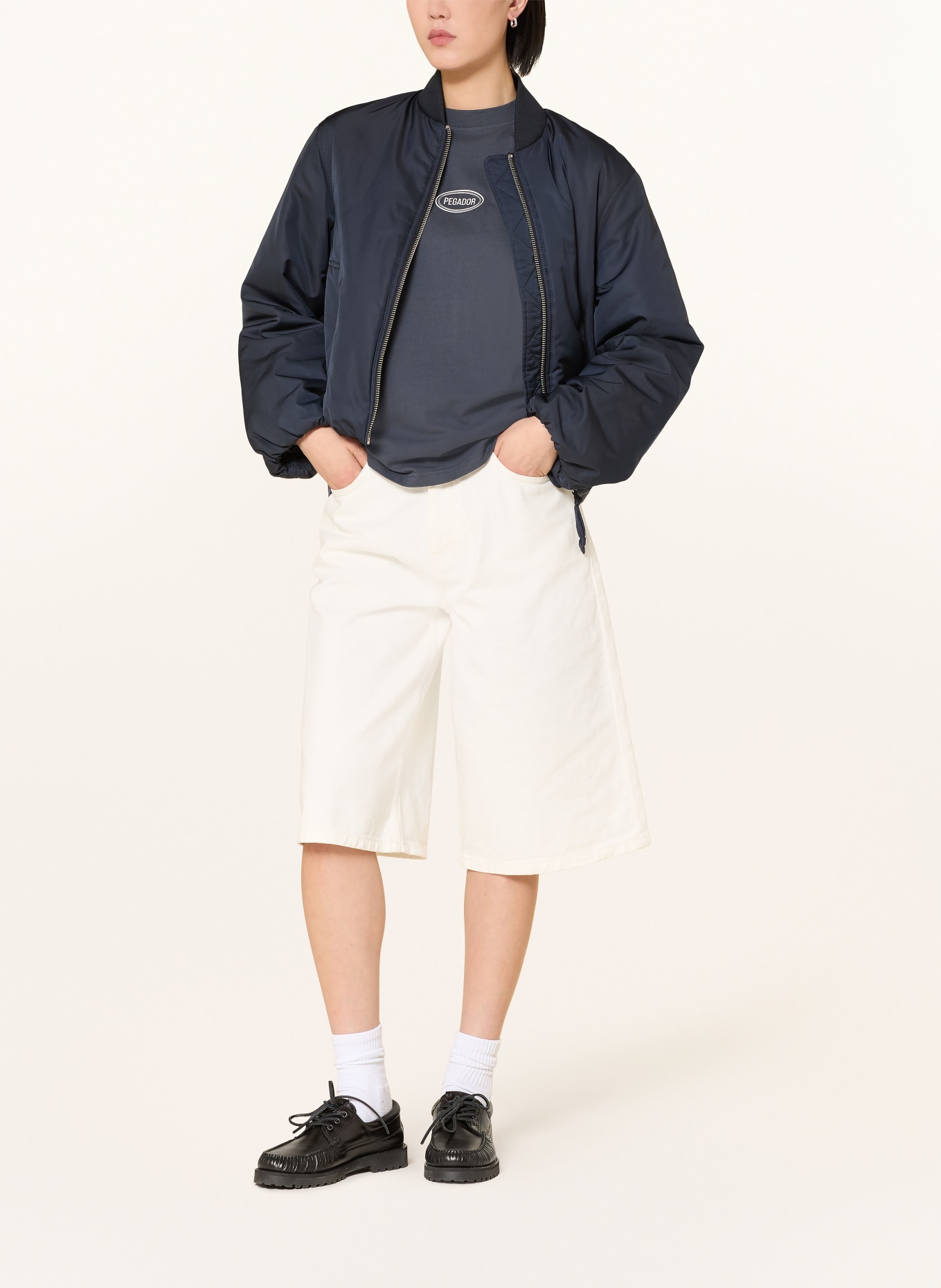 PEGADOR Koszulka oversize SORTELHA: GRANATOWY