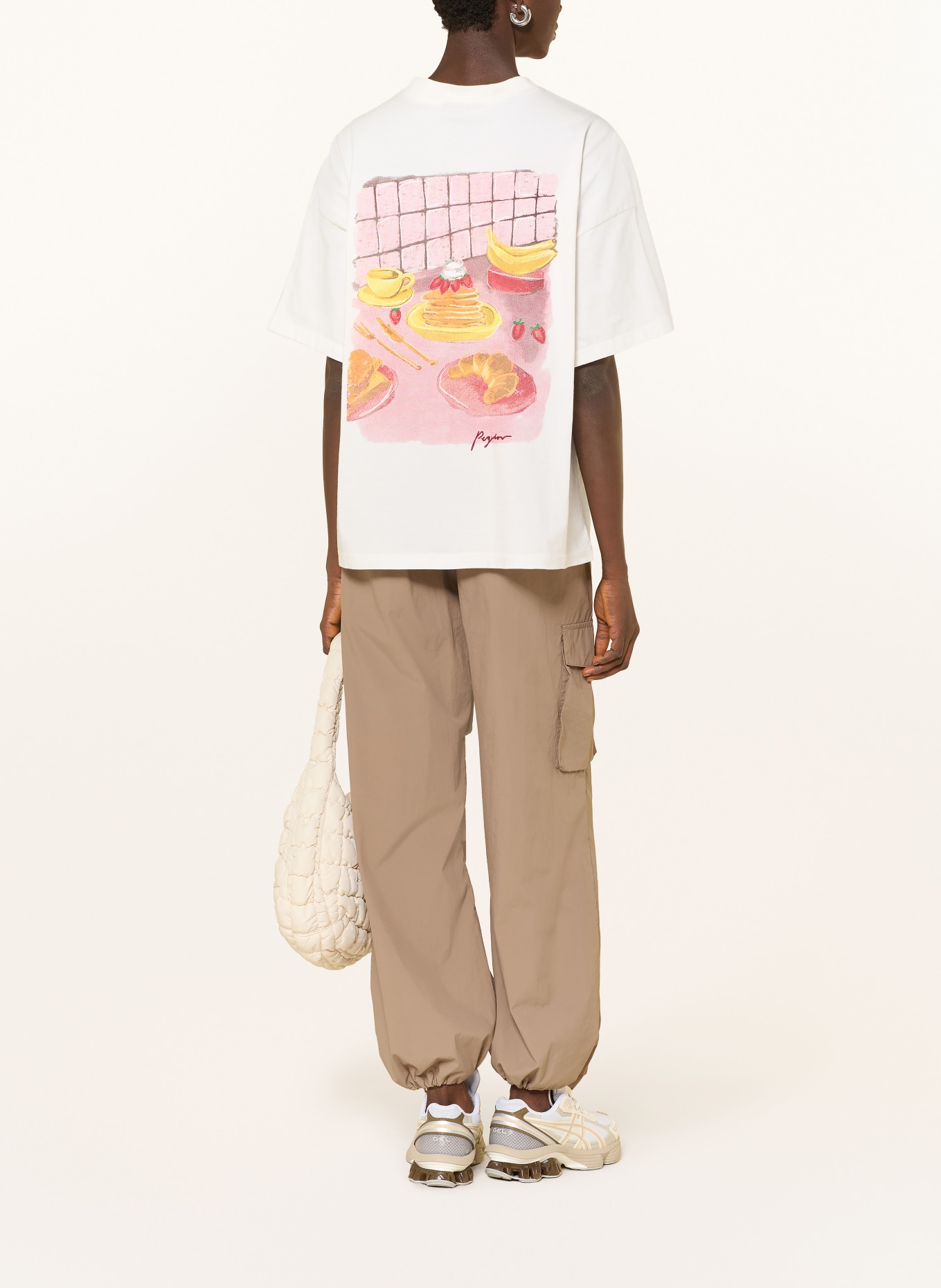 PEGADOR Koszulka MANAROLA: KREMOWY / BLADORÓŻOWY / ŻÓŁTY