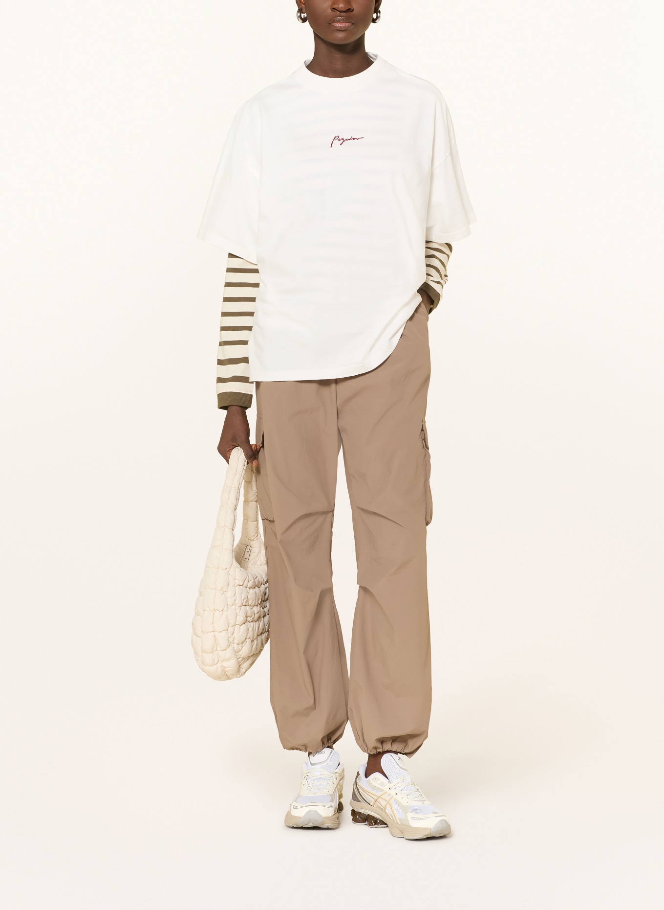 PEGADOR Koszulka MANAROLA: KREMOWY / BLADORÓŻOWY / ŻÓŁTY