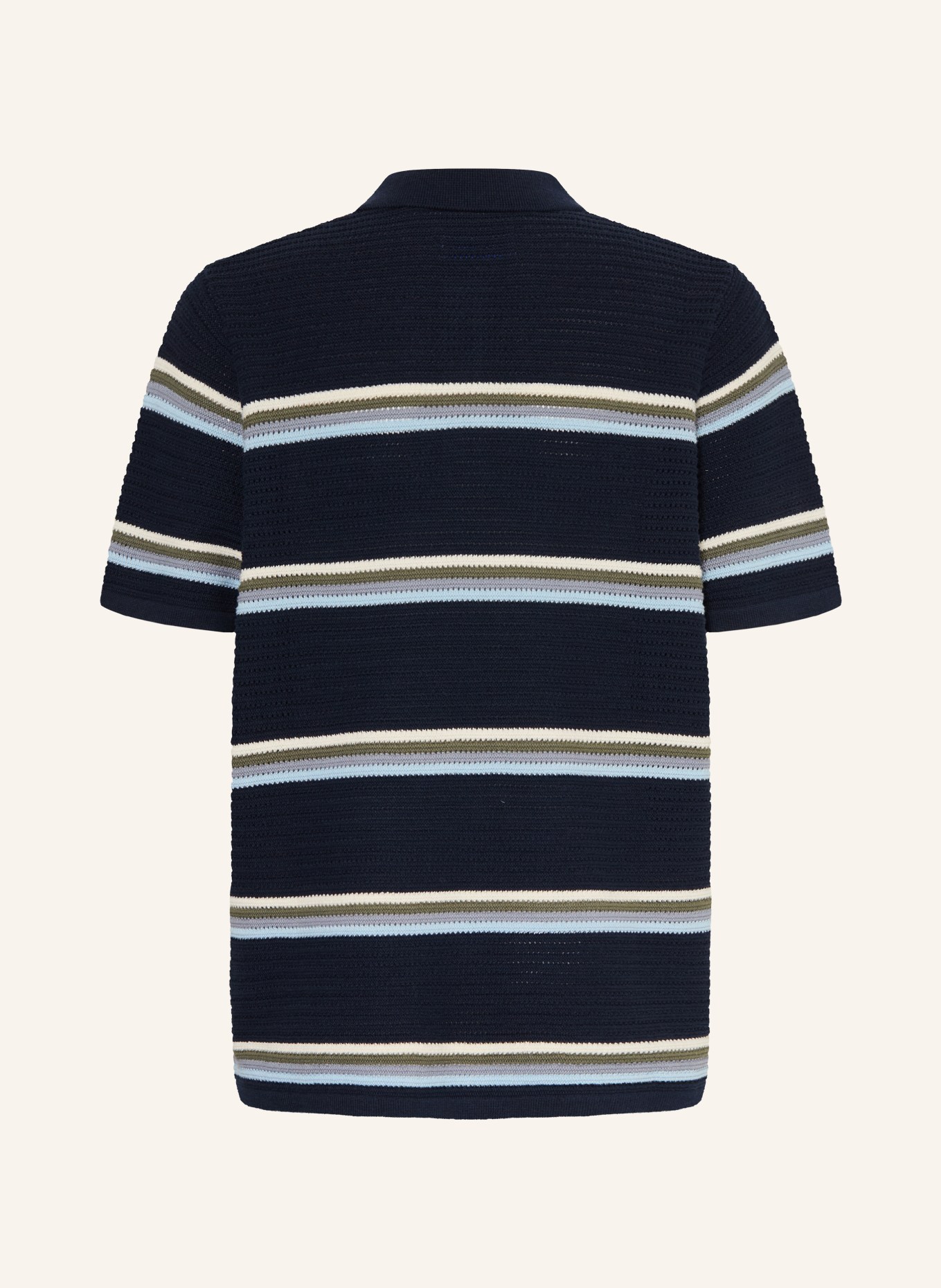 JACK&JONES Gebreid poloshirt: DONKERBLAUW / GRIJS / LICHTBLAUW