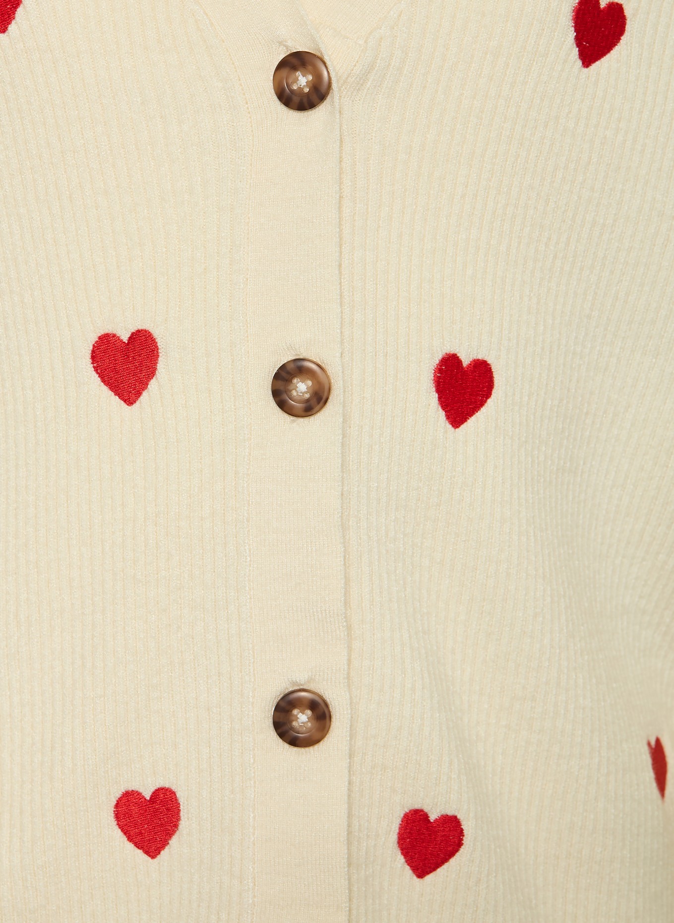 ONLY Strickjacke: ECRU / DUNKELROT