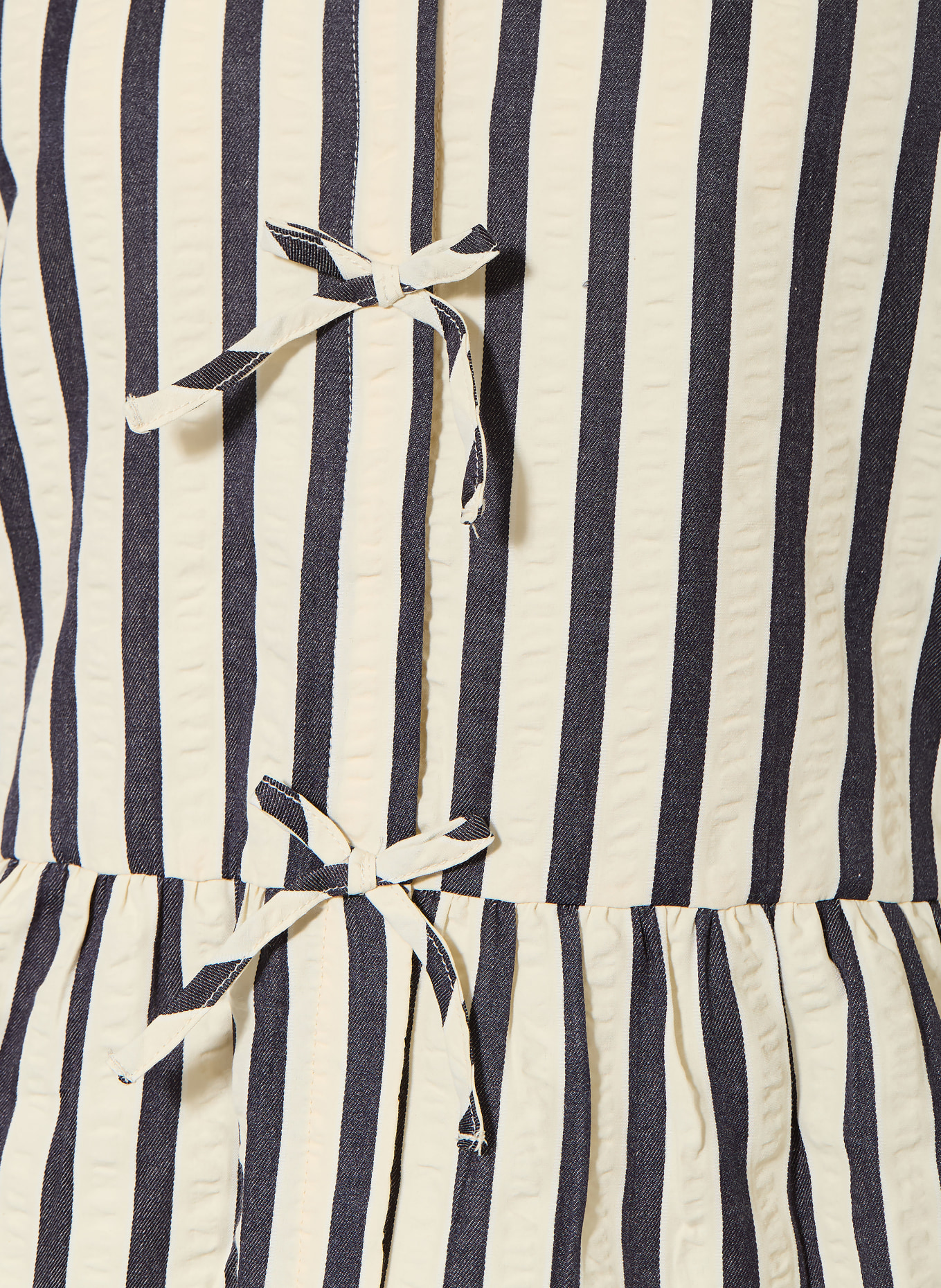 ONLY chemisier: BLANC / BLEU FONCÉ