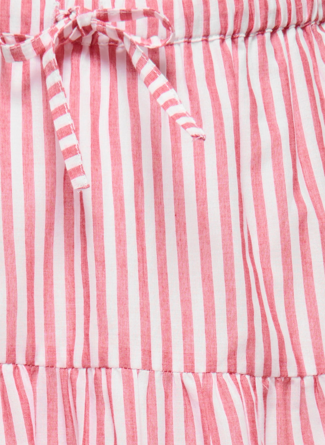 ONLY Skirt with eyelet lace: LIGHT RED / WHITE