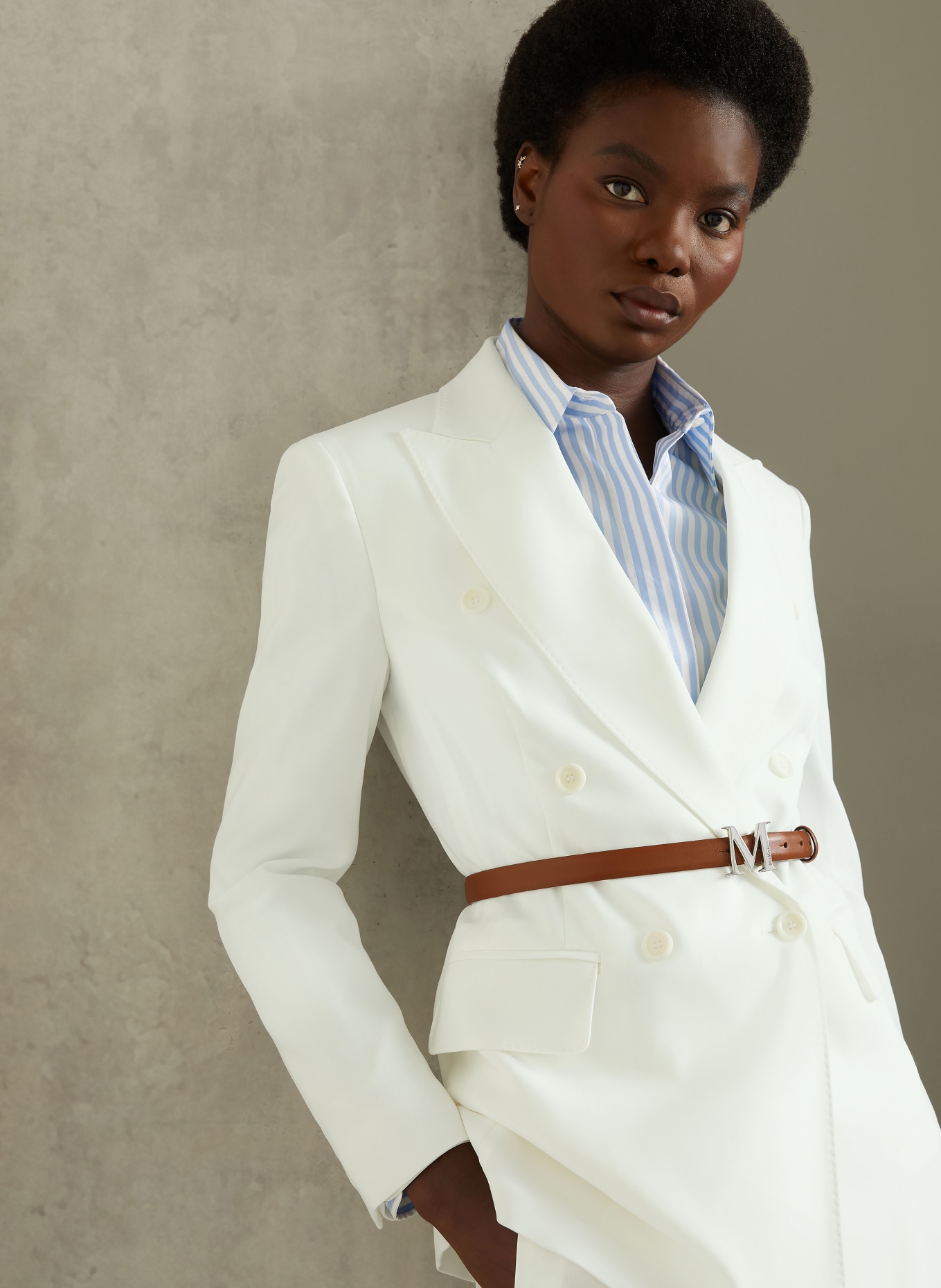 Max Mara Blazer PAGELLA: WEISS