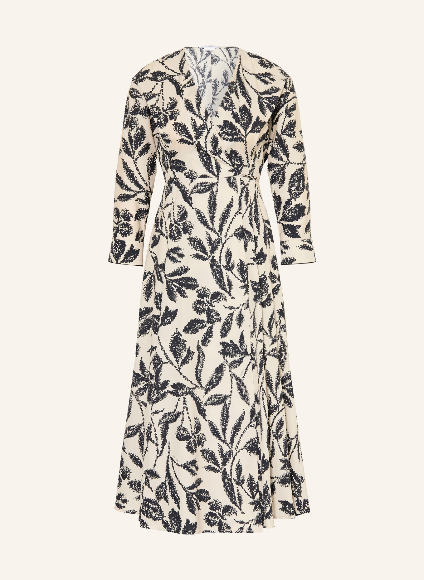 Max Mara Robe portefeuille CAMINO: CRÈME / KAKI / NOIR