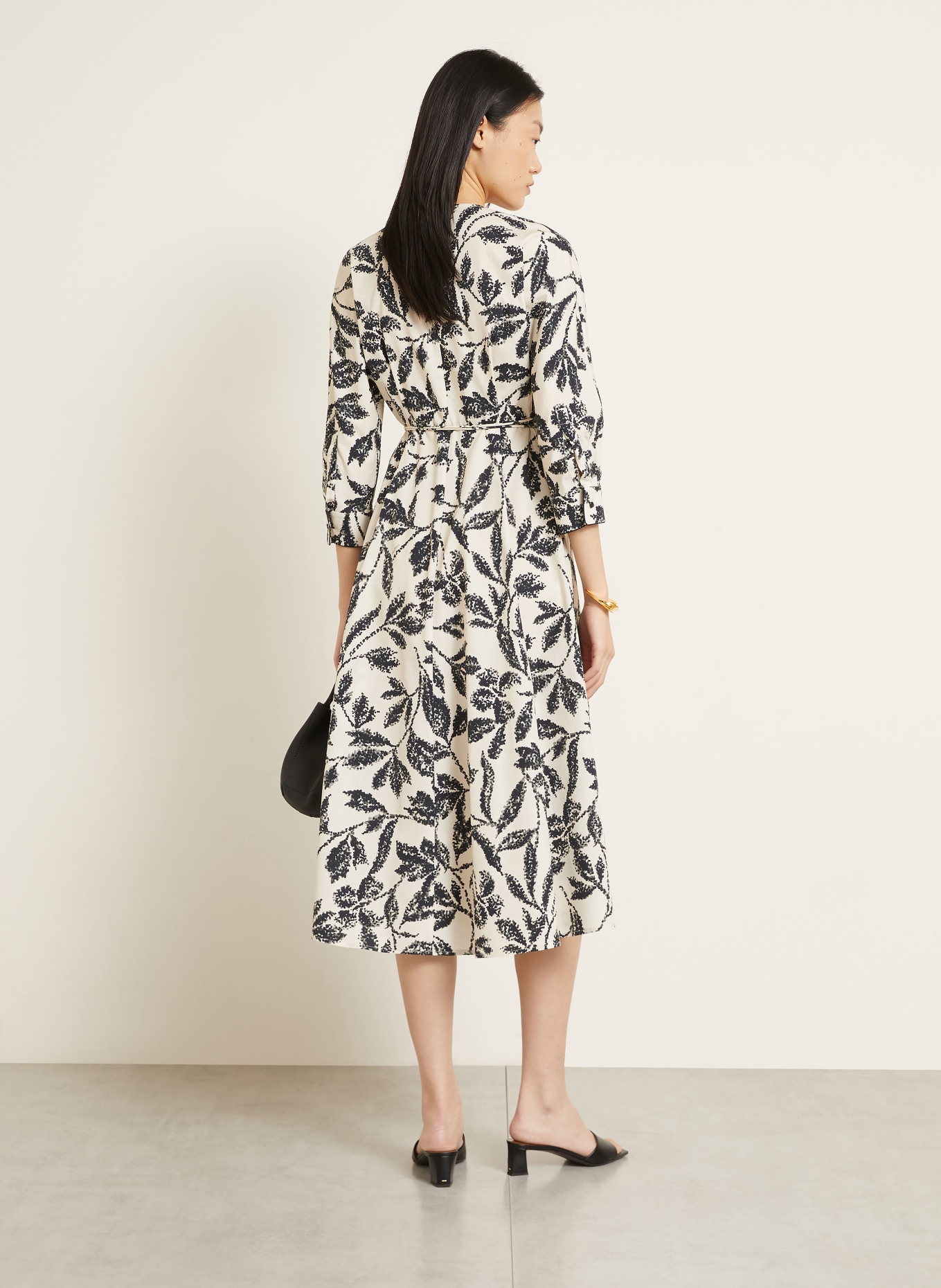 Max Mara Robe portefeuille CAMINO: CRÈME / KAKI / NOIR