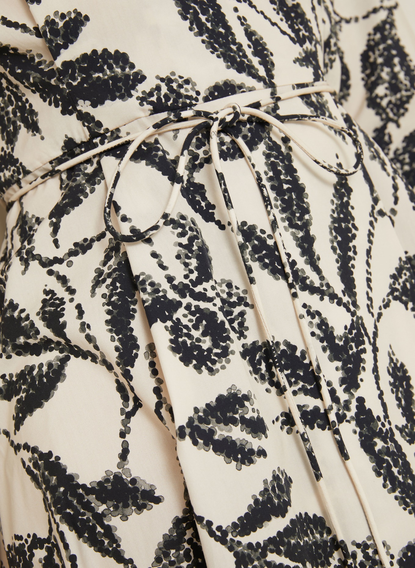 Max Mara Robe portefeuille CAMINO: CRÈME / KAKI / NOIR