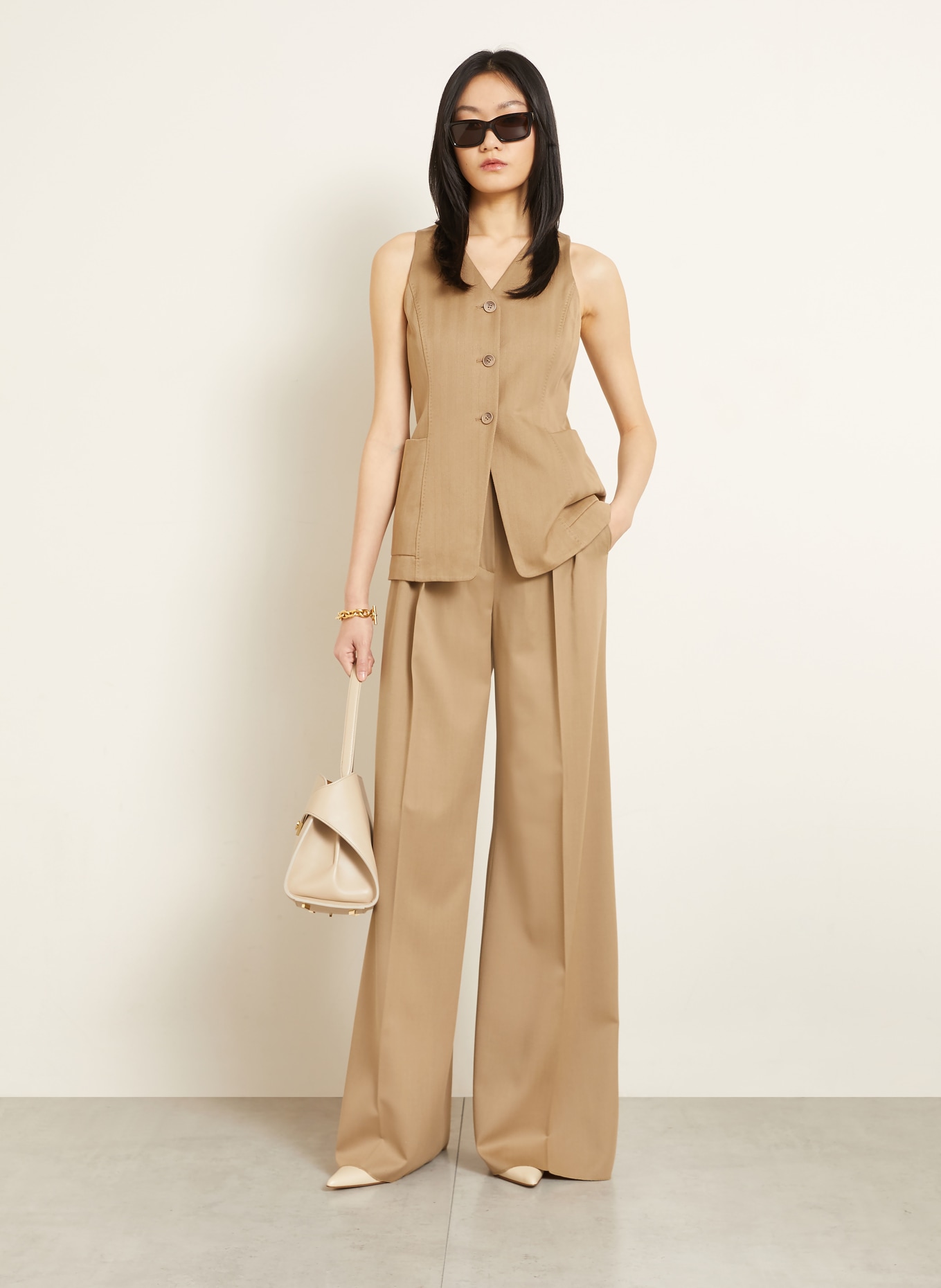 Max Mara Blazerweste FALLA: CAMEL