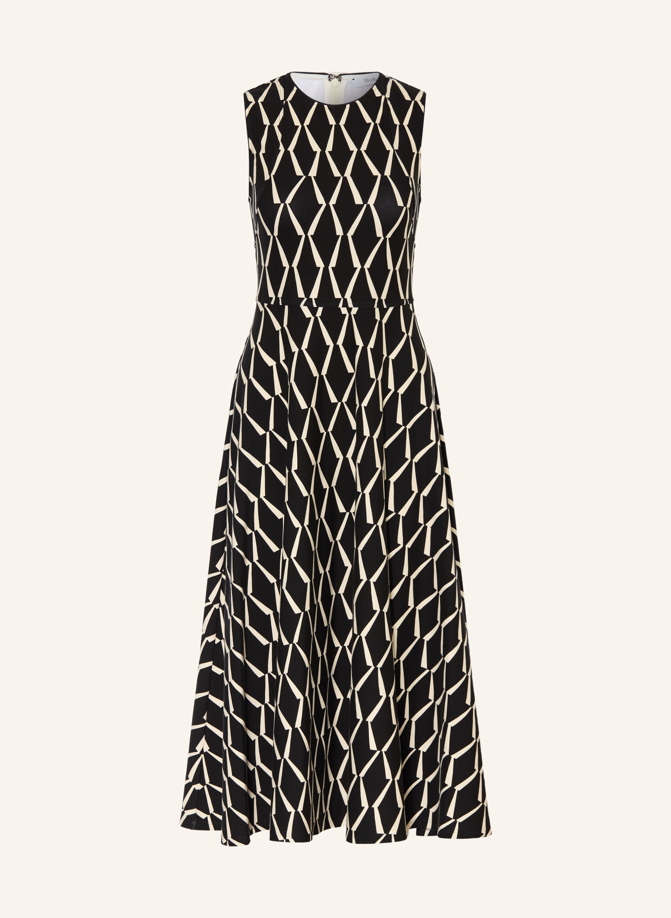 Max Mara Jerseykleid LAMPARA: SCHWARZ / CREME