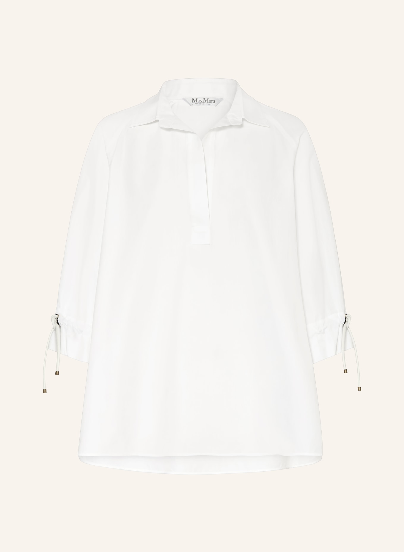 Max Mara Oversized-Blusenshirt ADORNI mit 3/4-Arm: WEISS