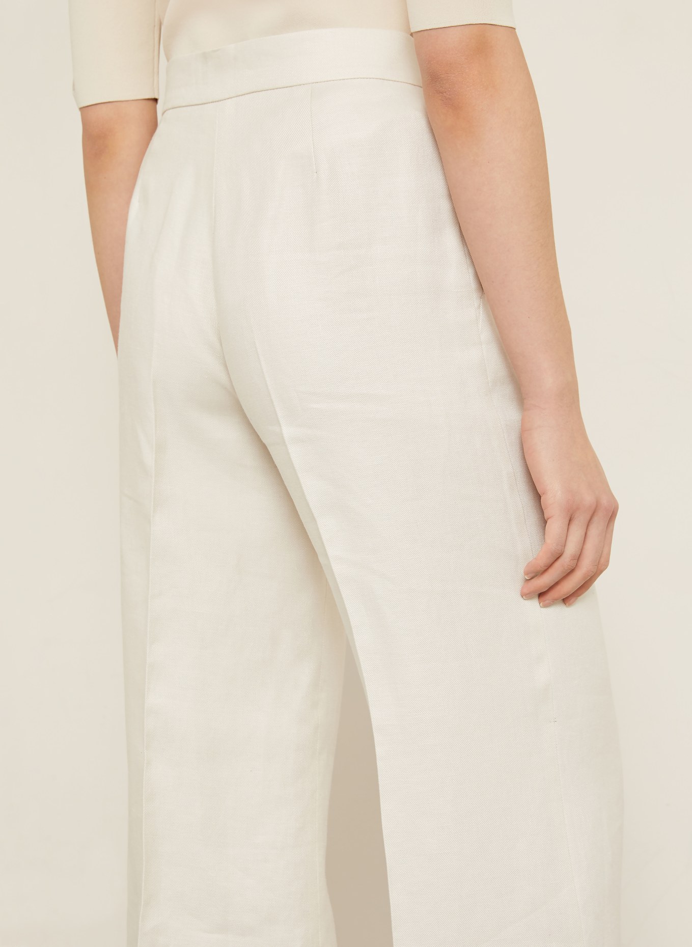 Max Mara Marlene-broek BADESSE van linnen: BEIGE