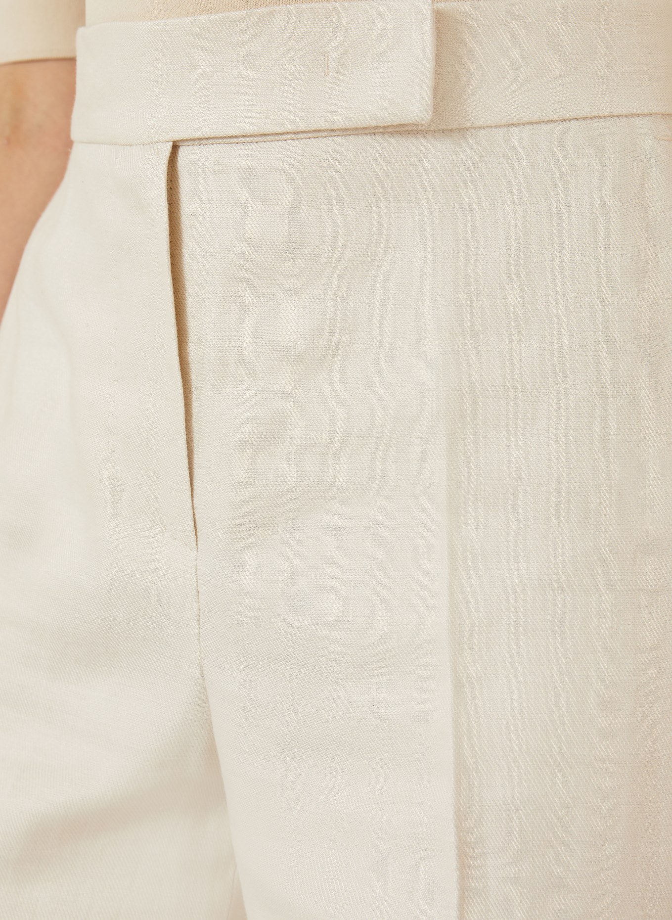 Max Mara Marlene-broek BADESSE van linnen: BEIGE