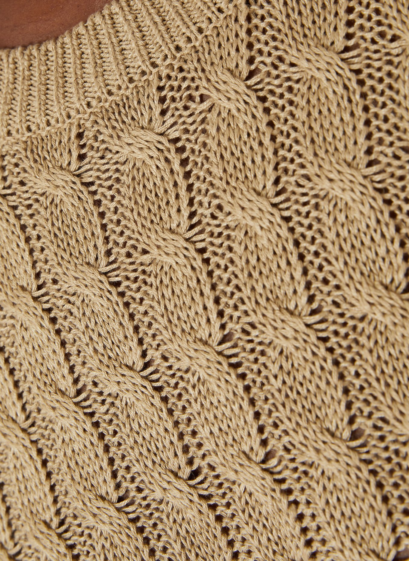 Max Mara Gebreid shirt TALAMO van linnen: BEIGE