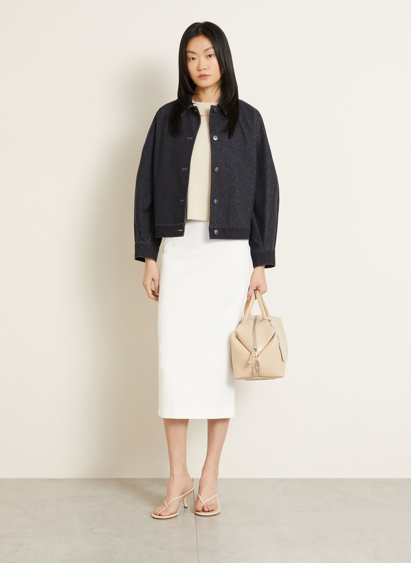 Max Mara Jupe PIUMA: BLANC