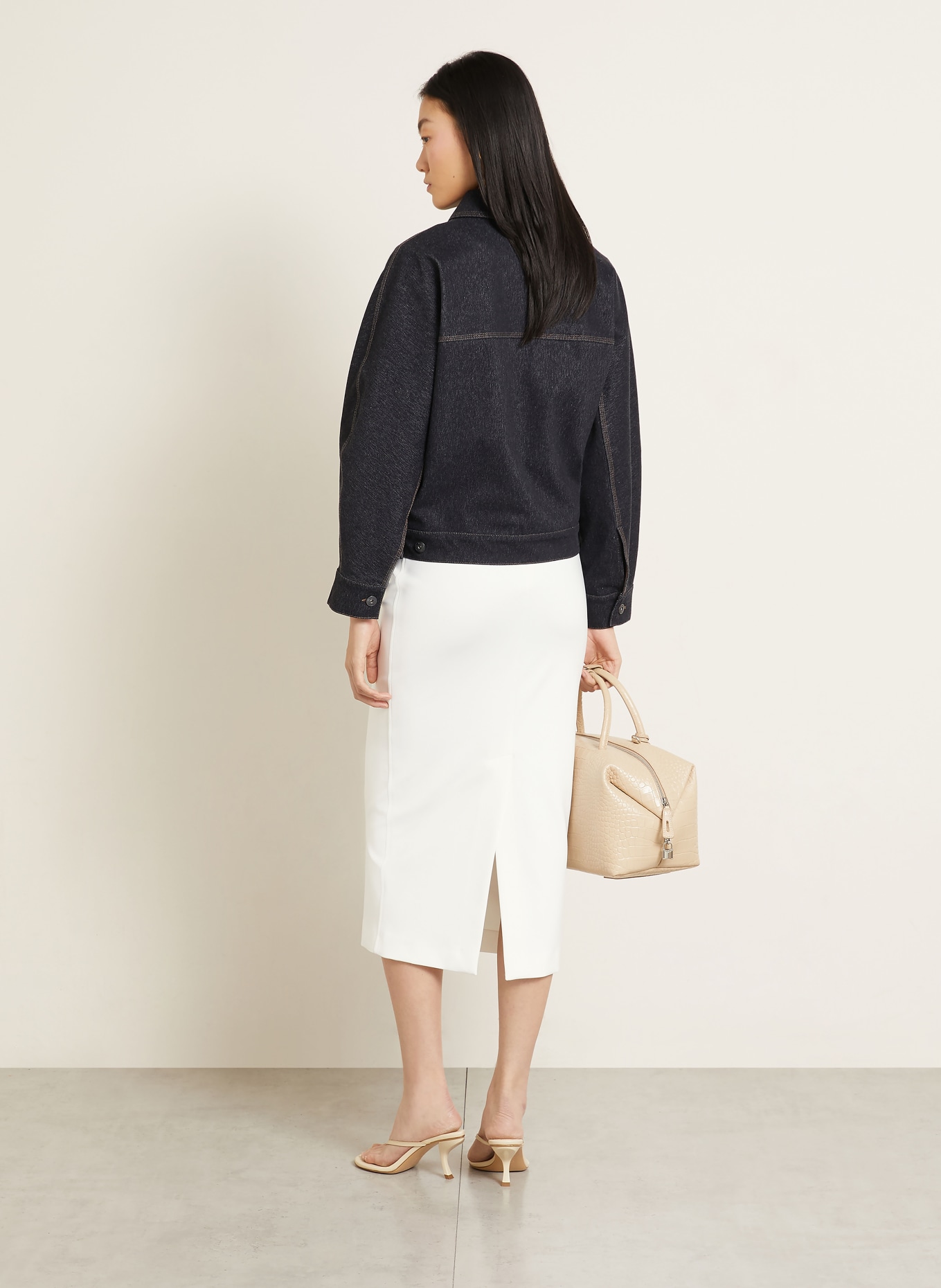 Max Mara Jupe PIUMA: BLANC