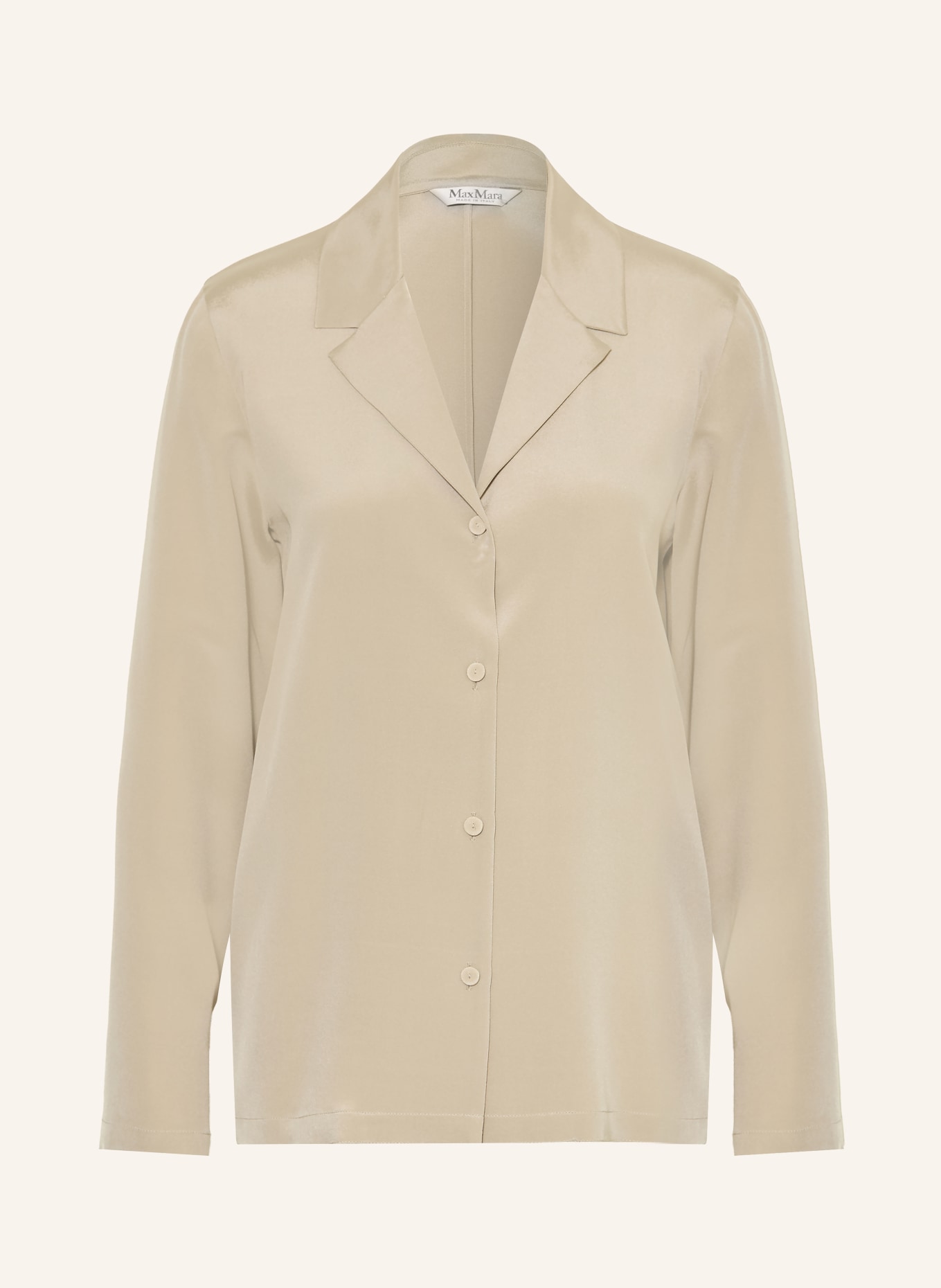 Max Mara Bluse AEDO aus Seide: BEIGE