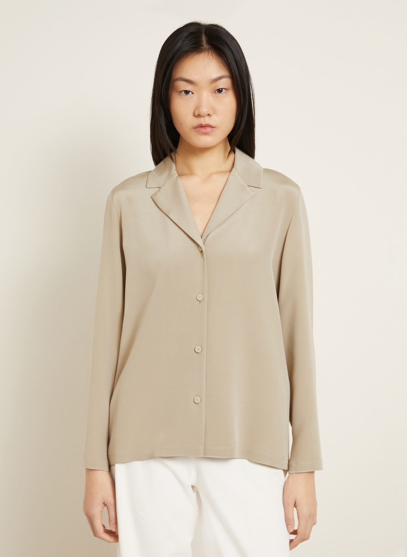 Max Mara Bluse AEDO aus Seide: BEIGE