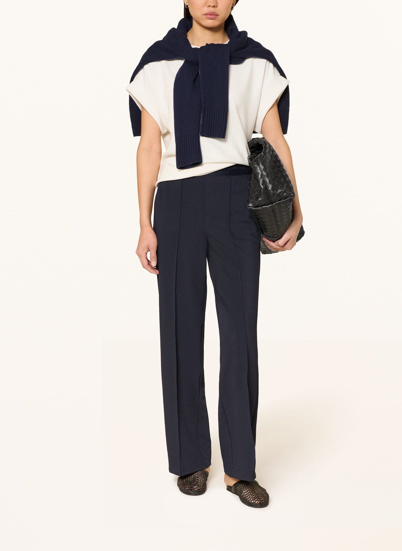 MARC AUREL Spodnie marlena: GRANATOWY