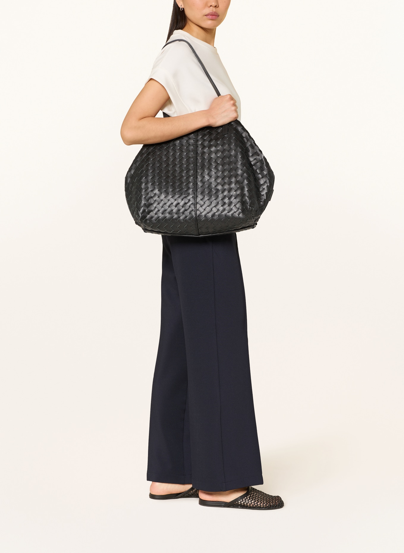 MARC AUREL Marlenehose: DUNKELBLAU