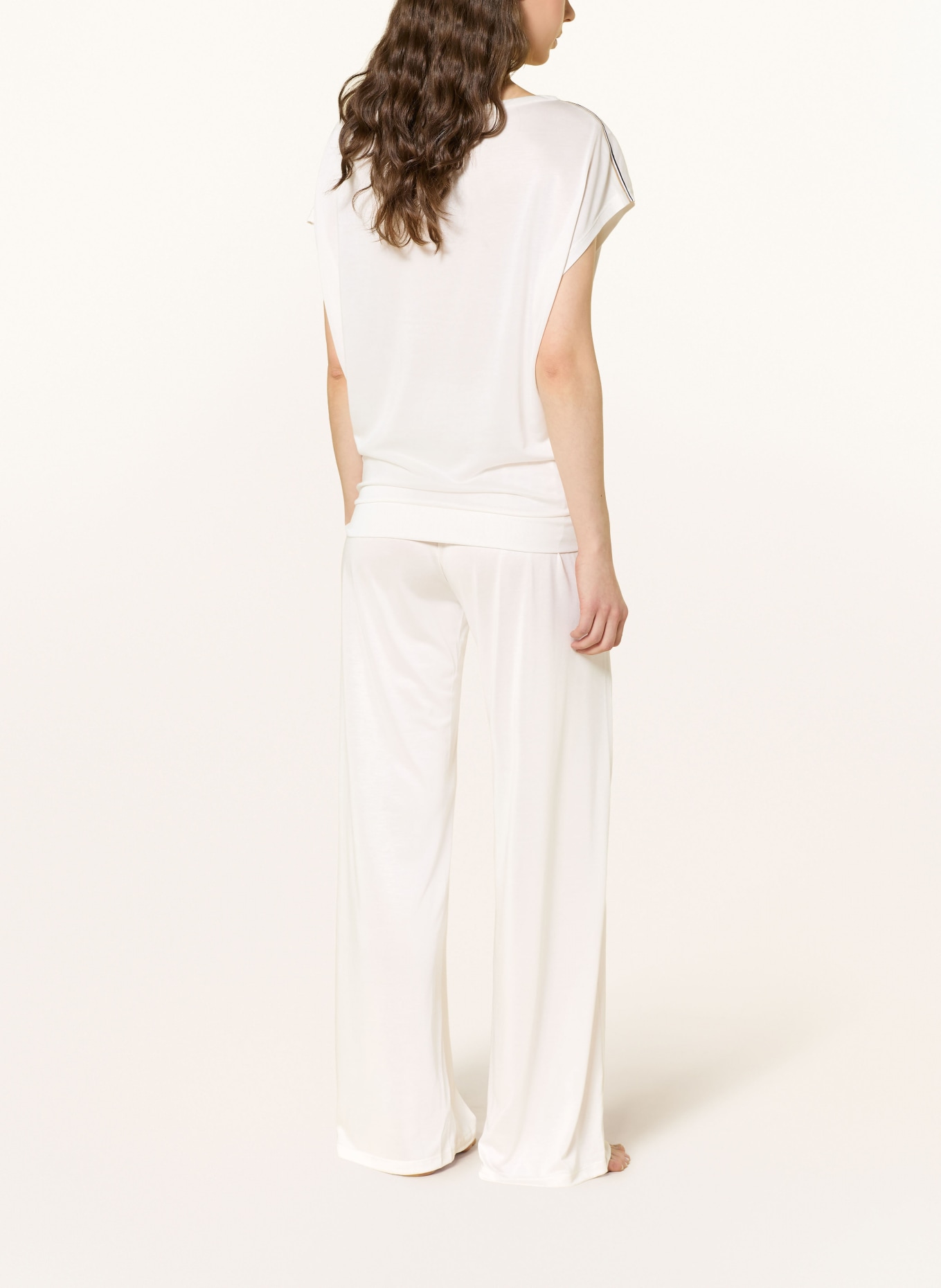 BOSS Schlafhose FLOWY: WEISS