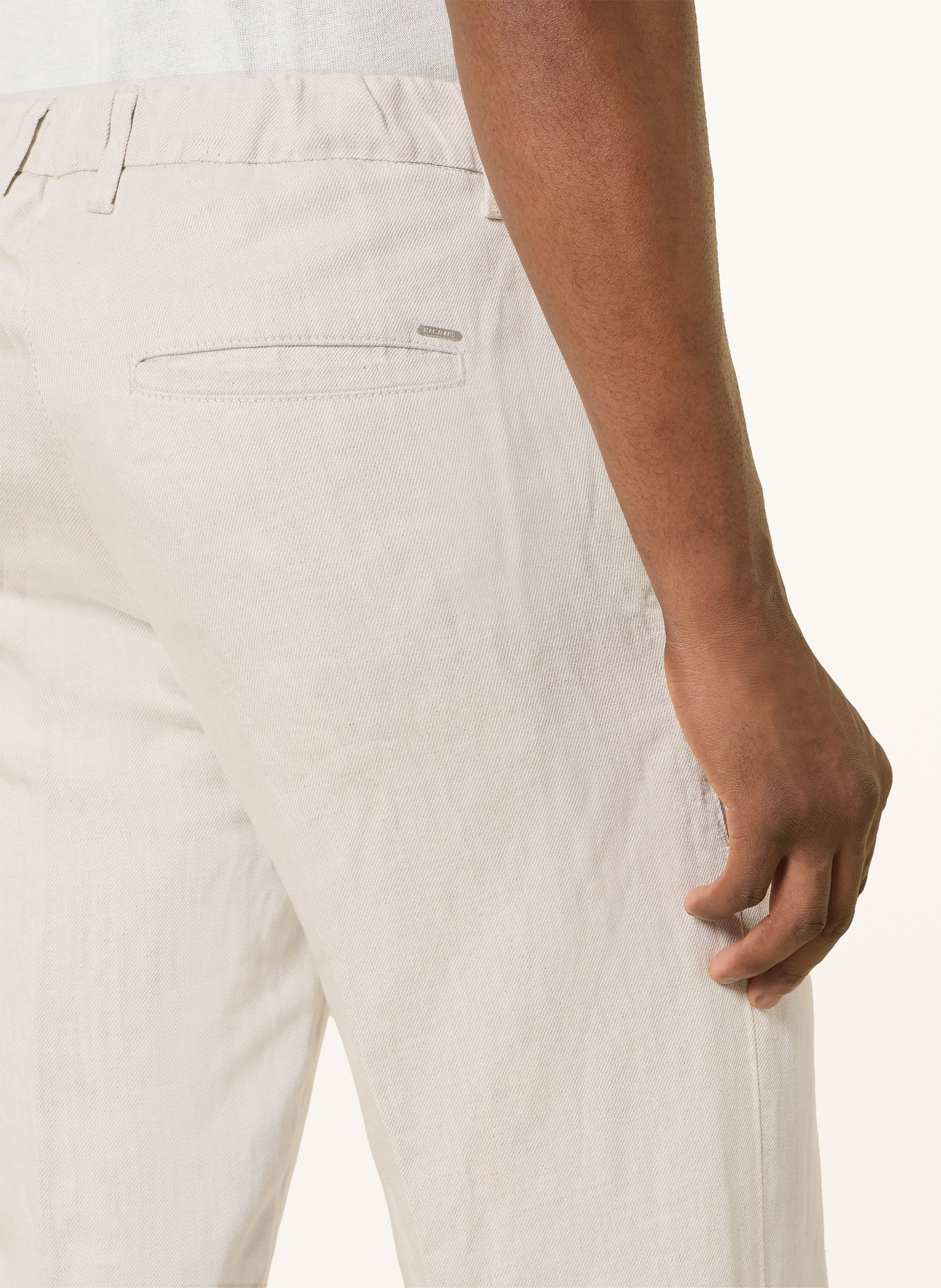 MAC Chino DEAN Tapered Fit mit Leinen: ECRU