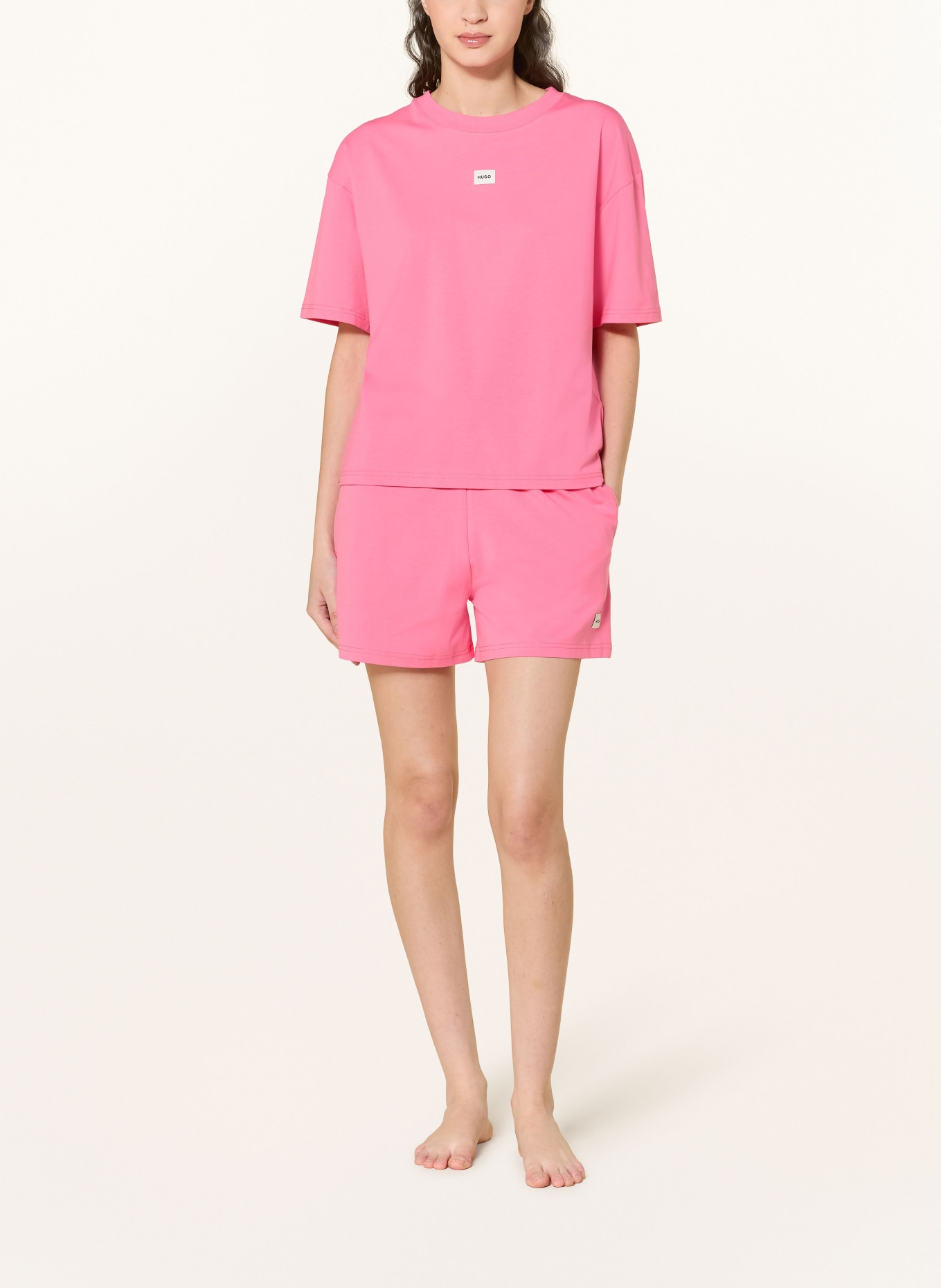 HUGO Loungeshorts SIGNATURE: ROZE