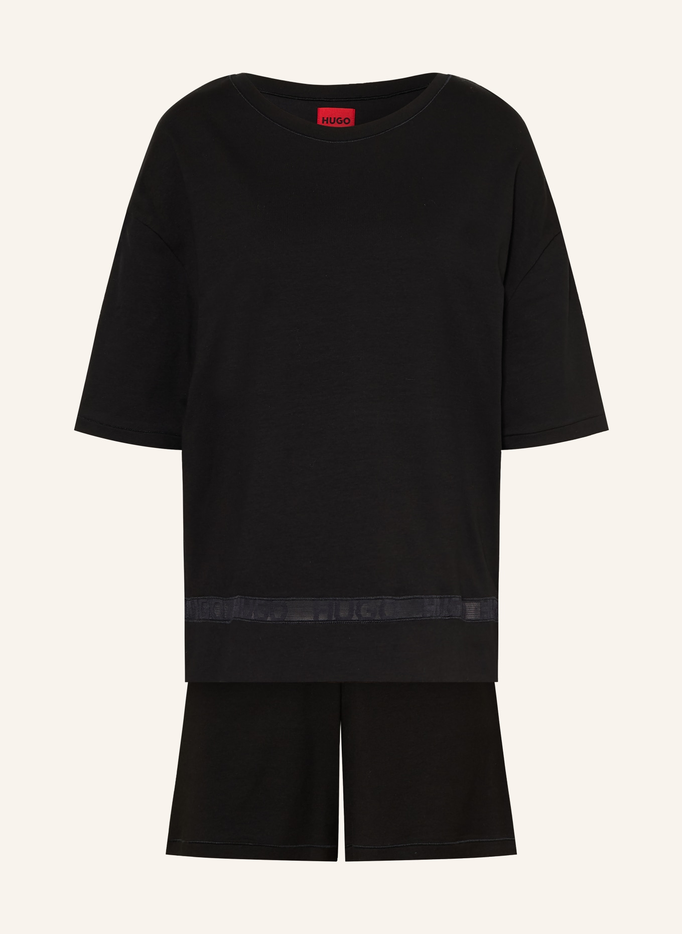 HUGO Pyjama shorty: NOIR